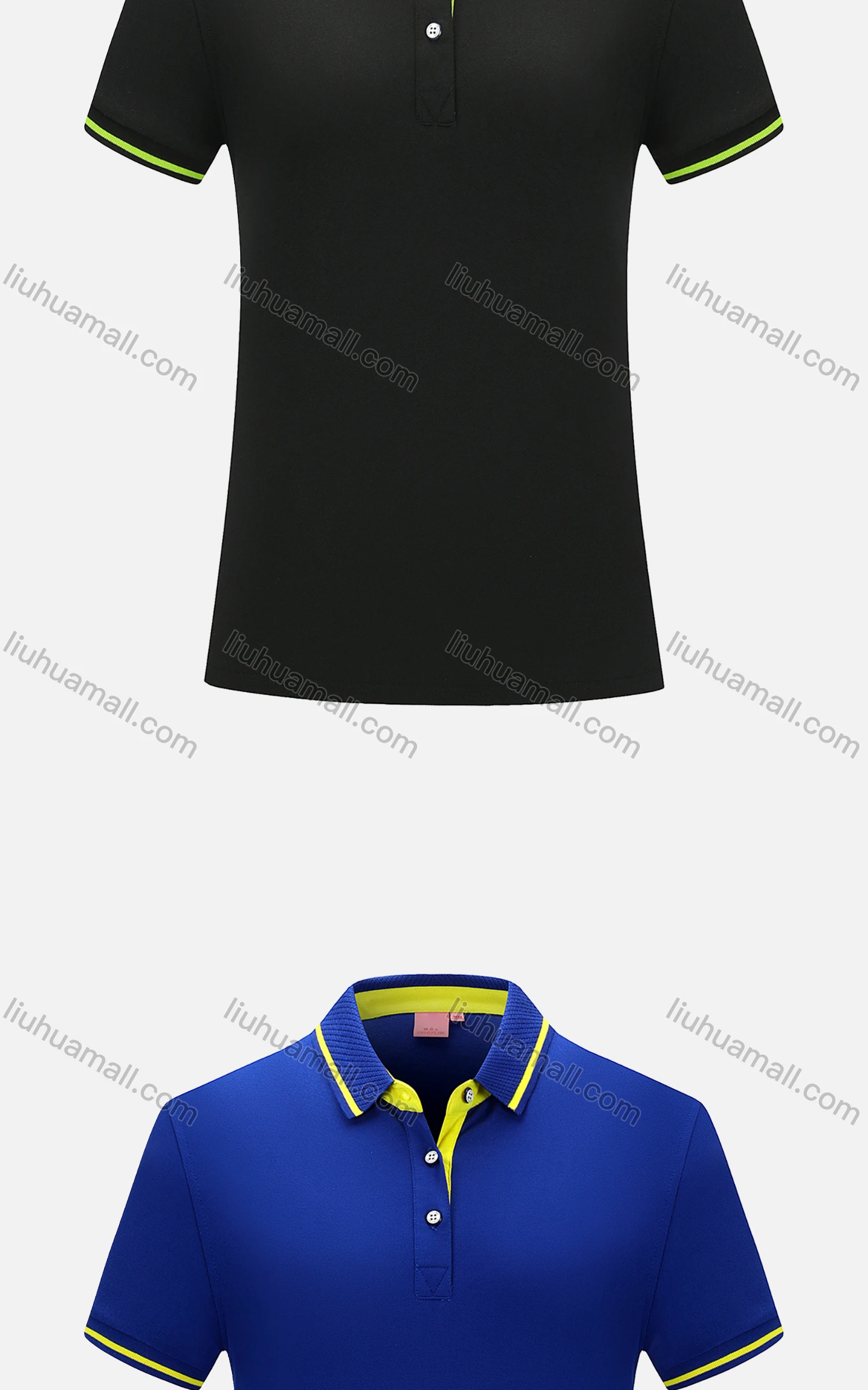 Wholesale Women's Sport Short Sleeve Slim Fit Polo Shirt 1878B# - Liuhuamall