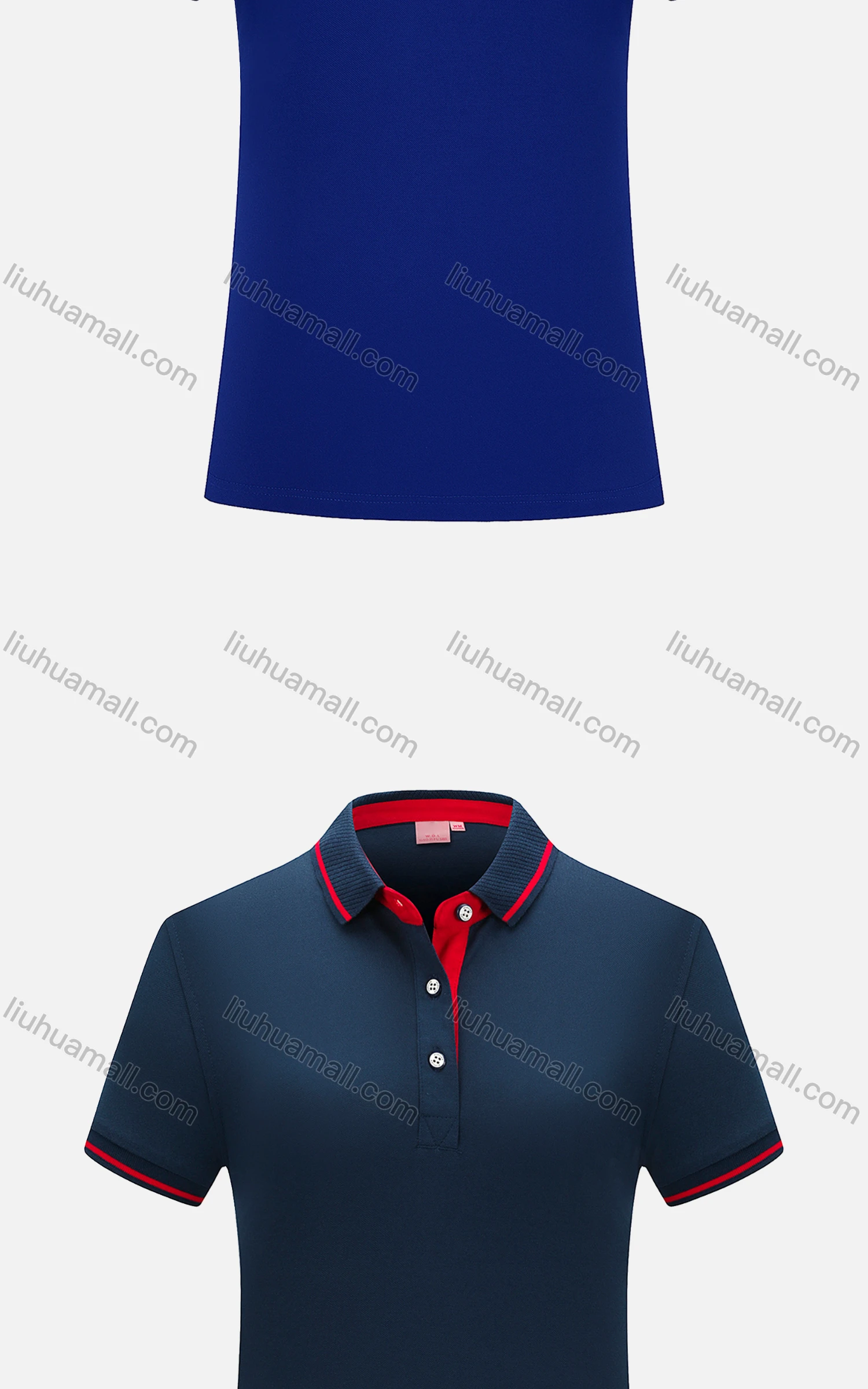 Wholesale Women's Sport Short Sleeve Slim Fit Polo Shirt 1878B# - Liuhuamall