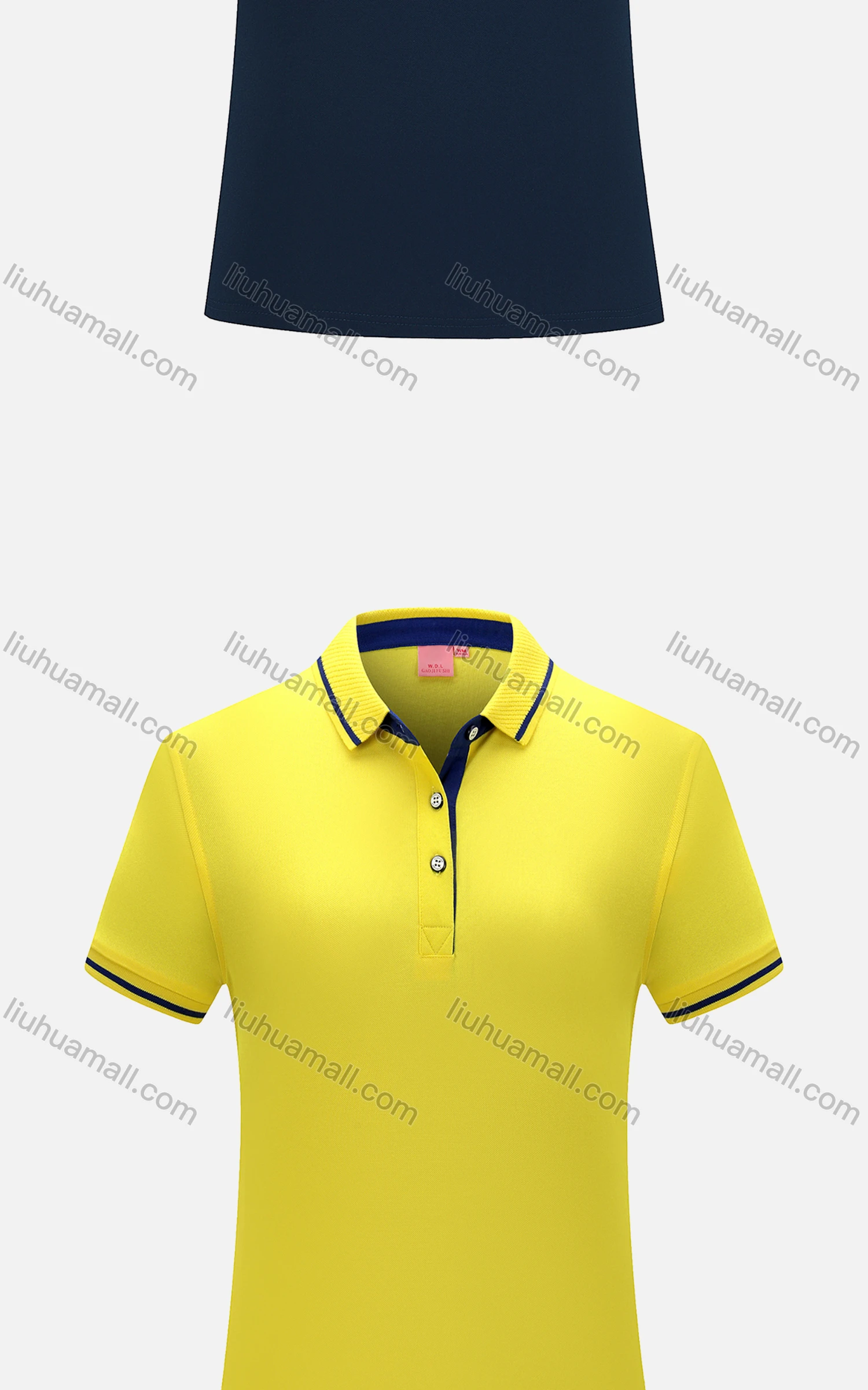 Wholesale Women's Sport Short Sleeve Slim Fit Polo Shirt 1878B# - Liuhuamall