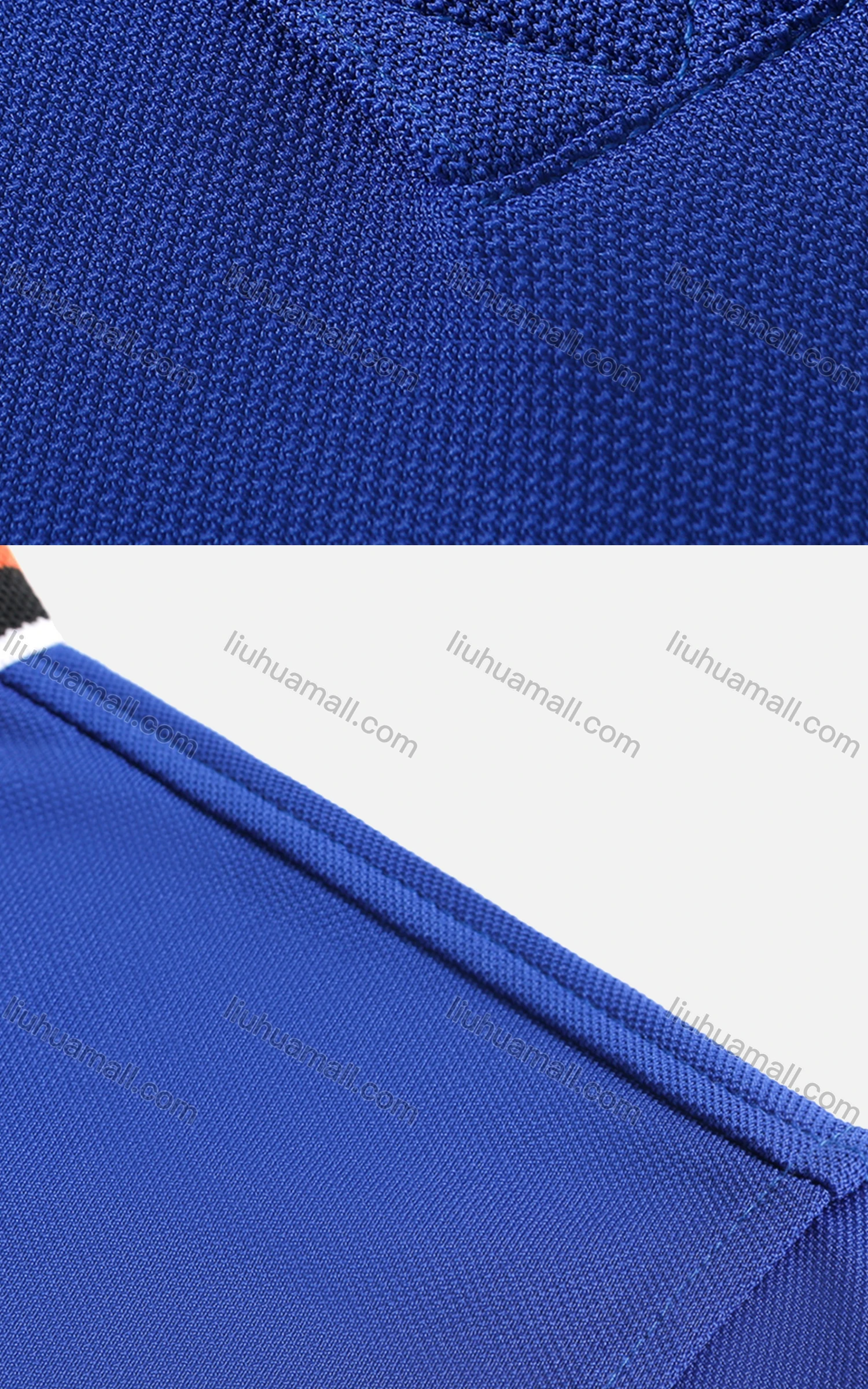 Wholesale Men's Contrast Stripe Trim Short Sleeve Polo Shirt 5803# - Liuhuamall