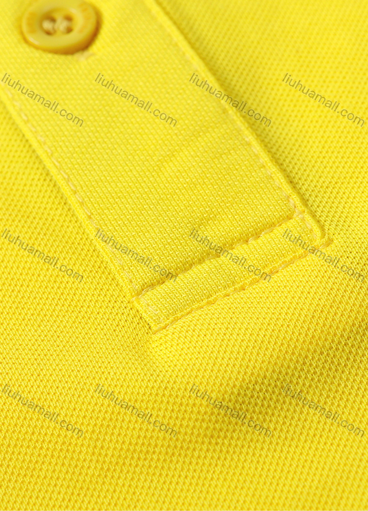 Wholesale Men's Contrast Short Sleeve Vented Hem Button Front Polo Shirt 6887A - Liuhuamall