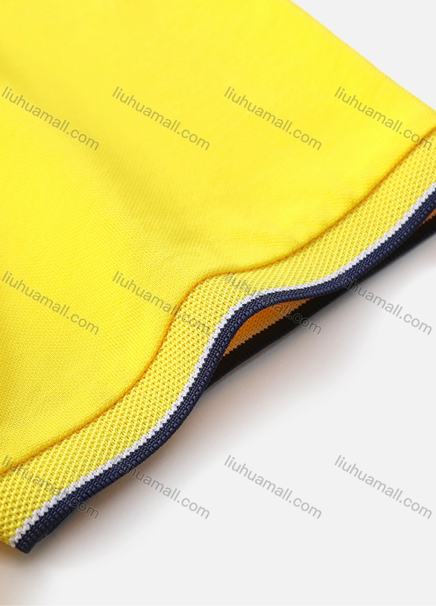 Wholesale Men's Contrast Short Sleeve Vented Hem Button Front Polo Shirt 6887A - Liuhuamall