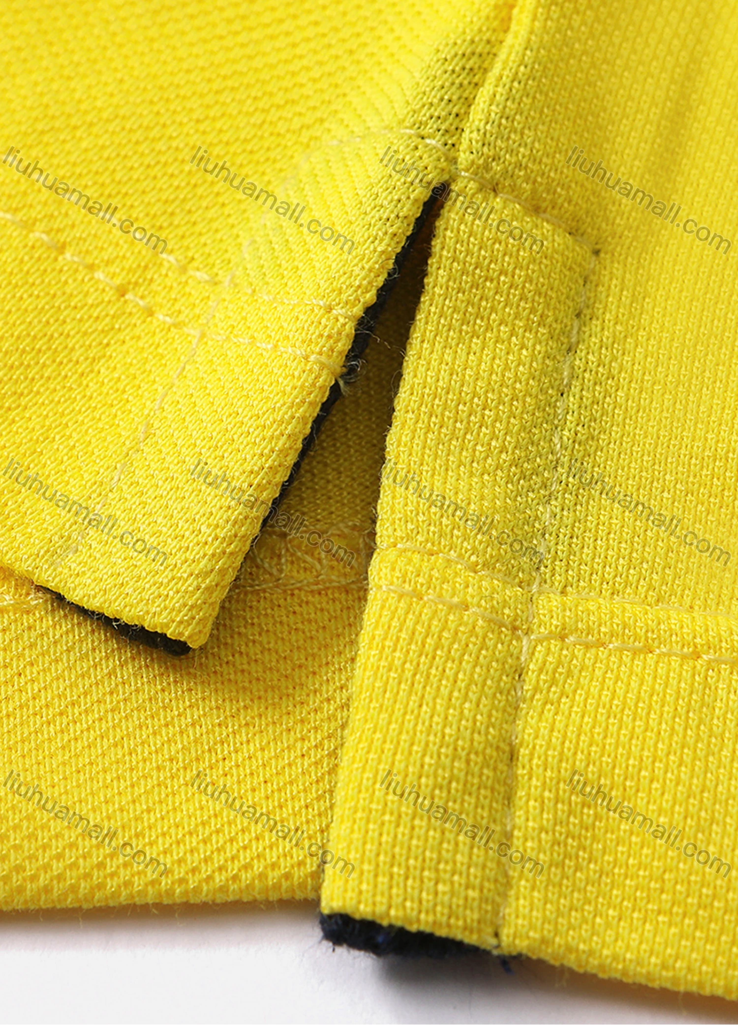 Wholesale Men's Contrast Short Sleeve Vented Hem Button Front Polo Shirt 6887A - Liuhuamall