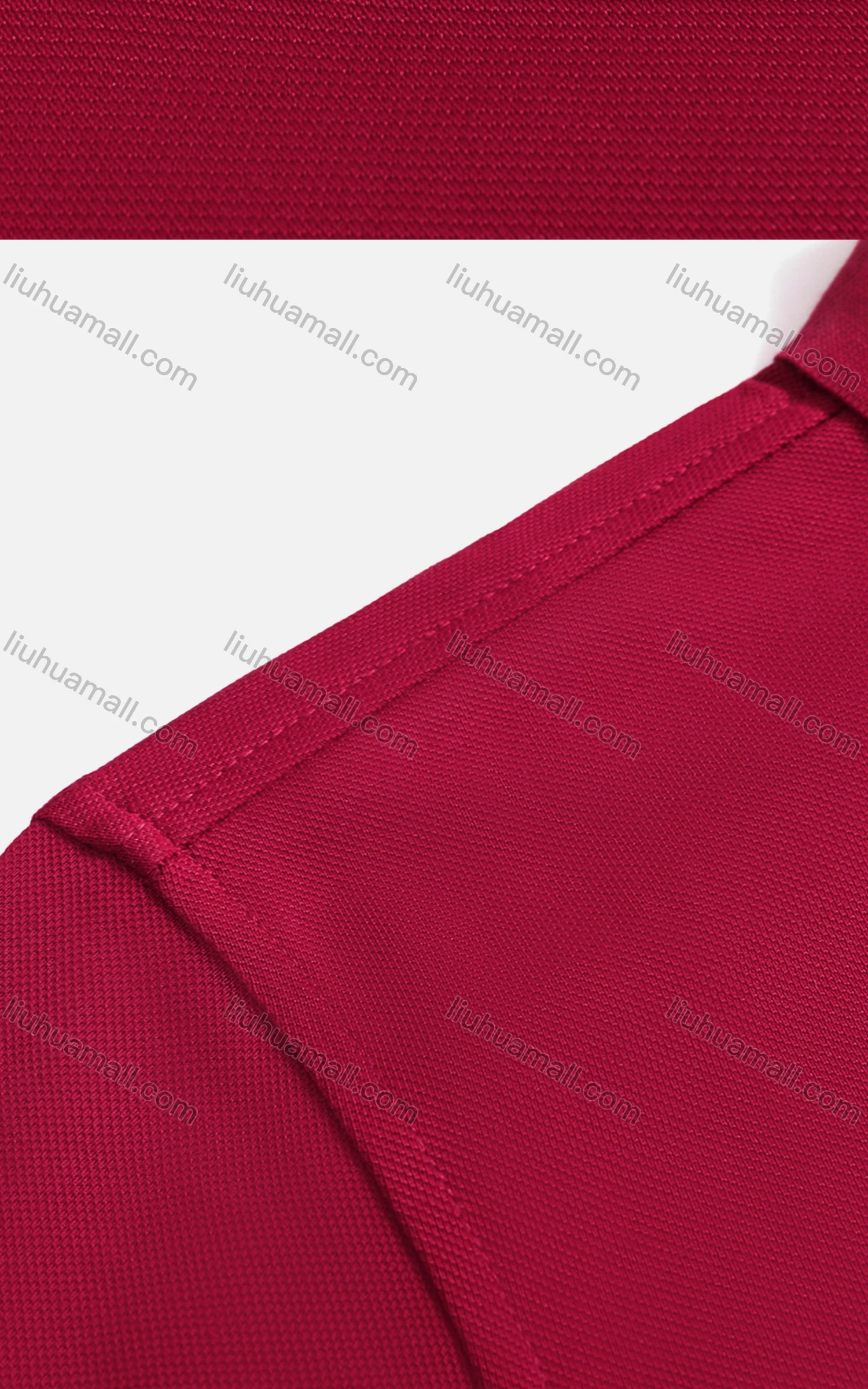 Wholesale Men's Slim Fit Contrast Striped Cuff Casual Polo Shirt 6890# - Liuhuamall