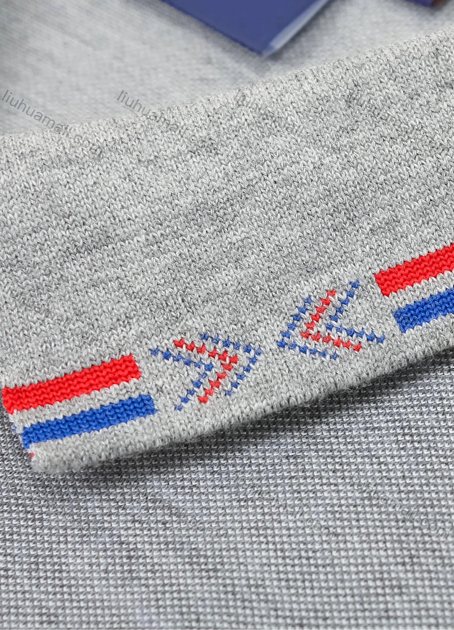 Wholesale Men's Casual Slim Fit Short Sleeve Contrast Striped Trim Polo Shirt 4003# - Liuhuamall