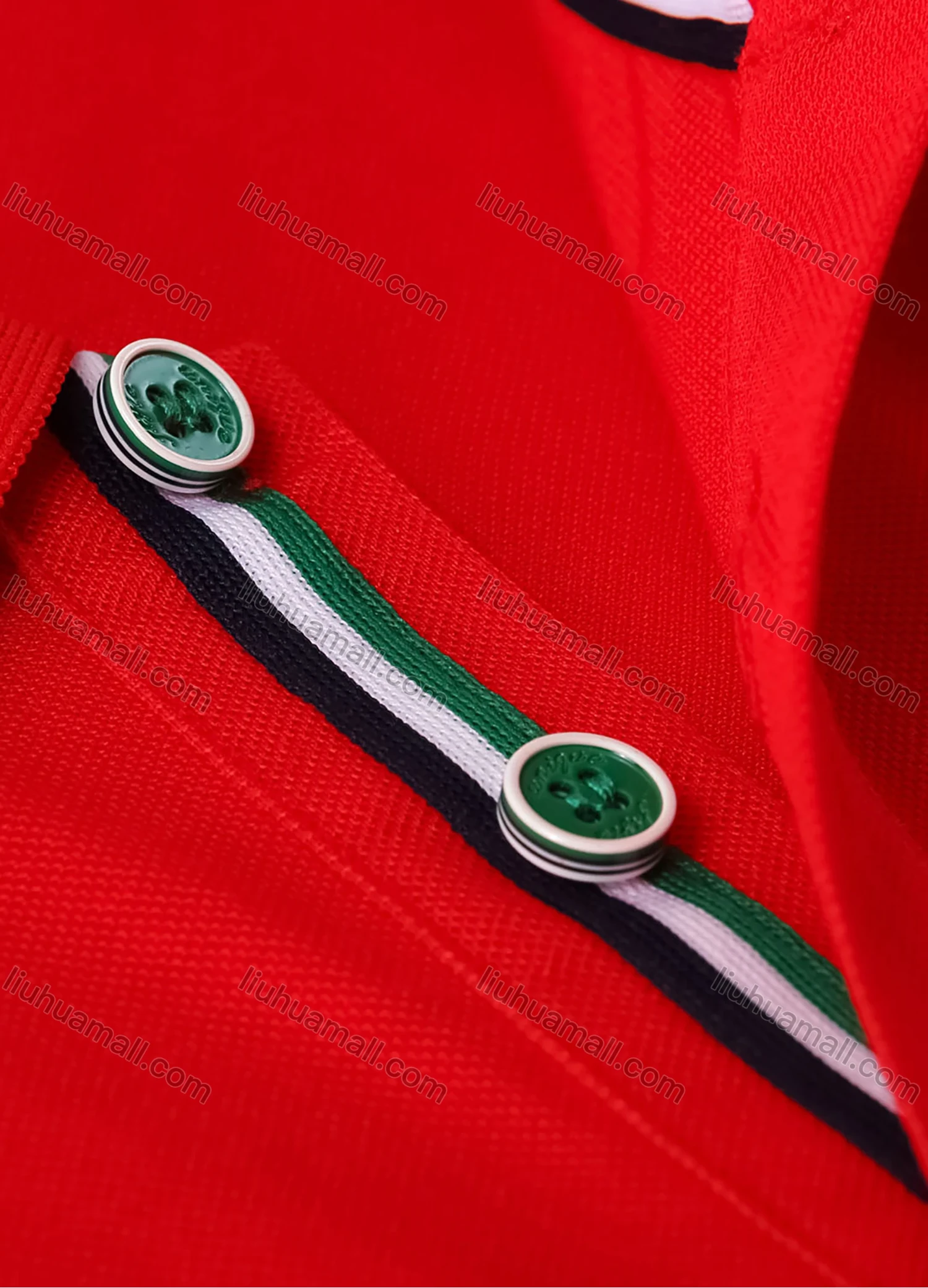 Wholesale Men's Casual Contrast Striped Trim Short Sleeve Slim Fit Polo Shirt 4005# - Liuhuamall