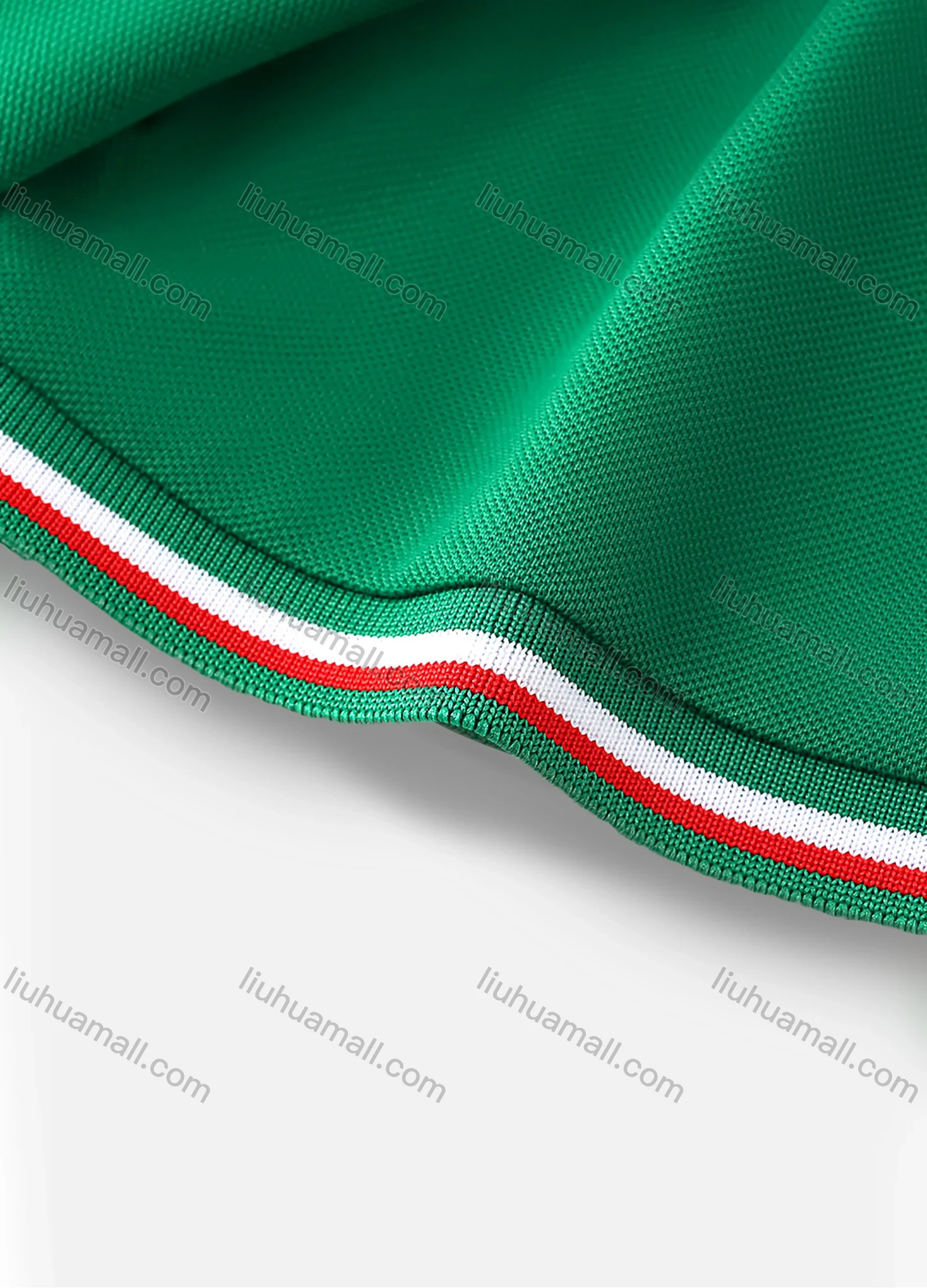 Wholesale Men's Casual Short Sleeve Slim Fit Striped Trim Polo Shirt 4006# - Liuhuamall