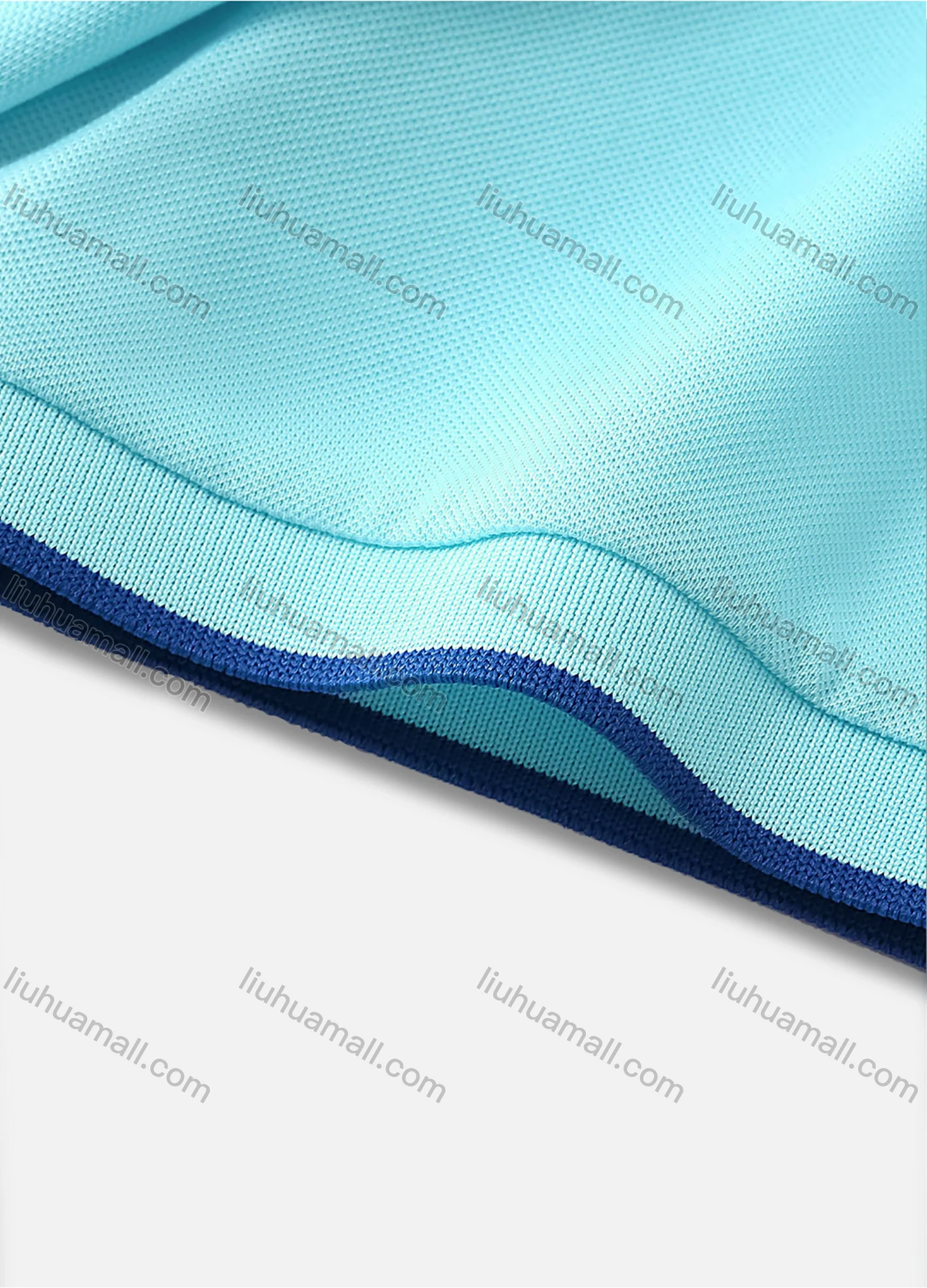 Wholesale Men's Slim Fit Casual Short Sleeve Contrast Stretch Polo Shirt 4007# - Liuhuamall