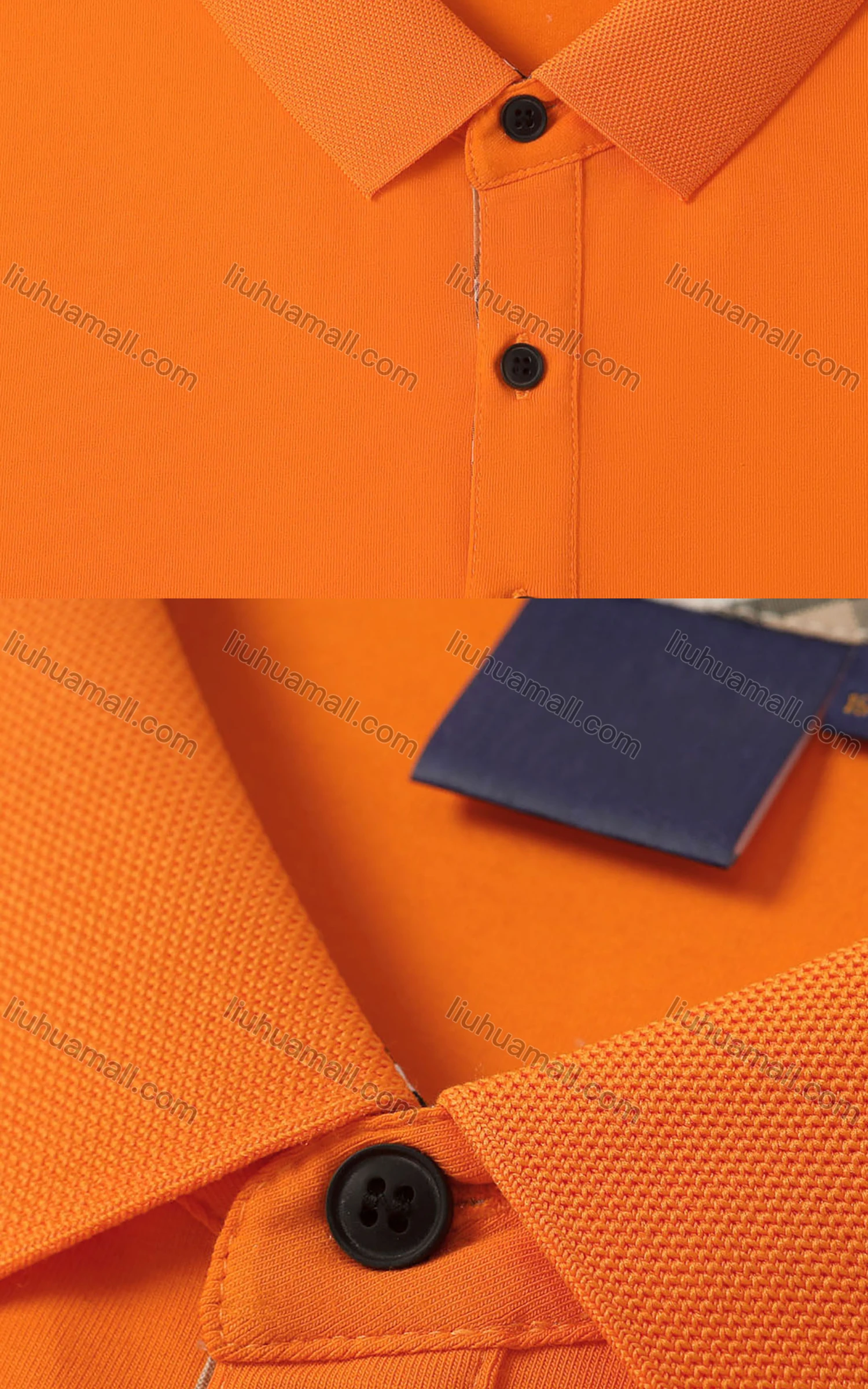 Wholesale Men's Casual Plain Short Sleeve Button Front Basics Polo Shirt 1801# - Liuhuamall