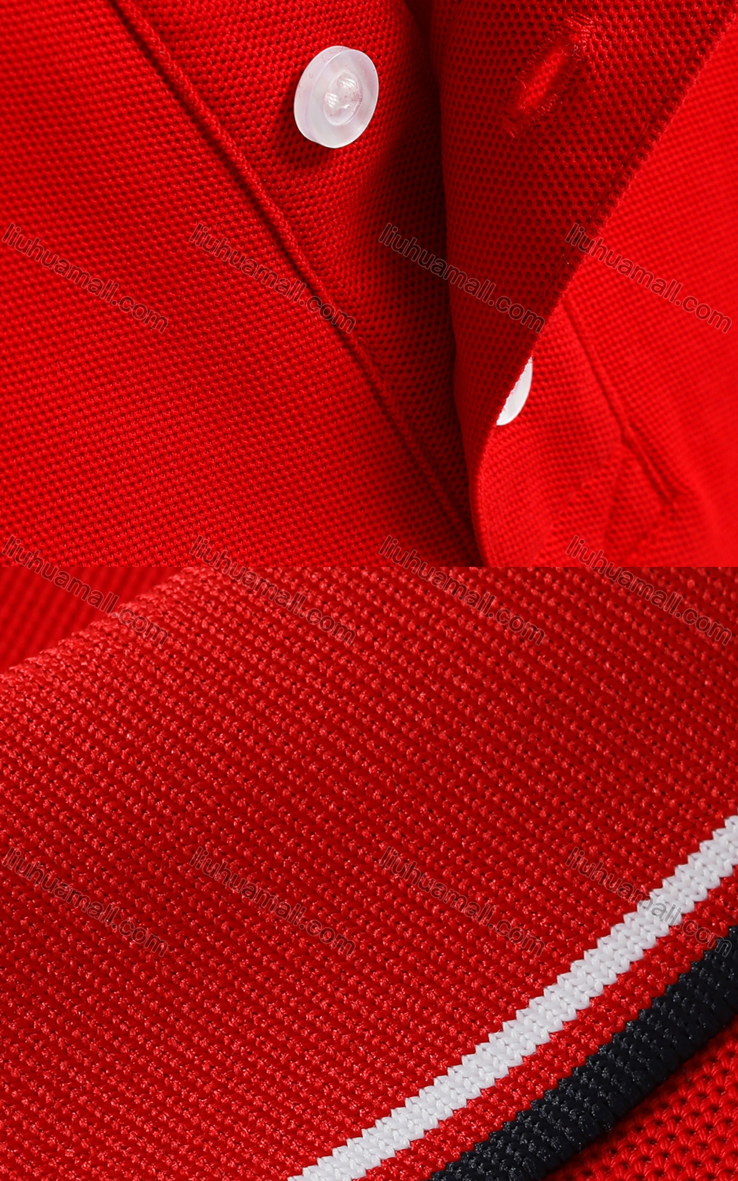 Wholesale Men's Casual Plain Stretch Vented Hem Short Sleeve Polo Shirt 8518# - Liuhuamall