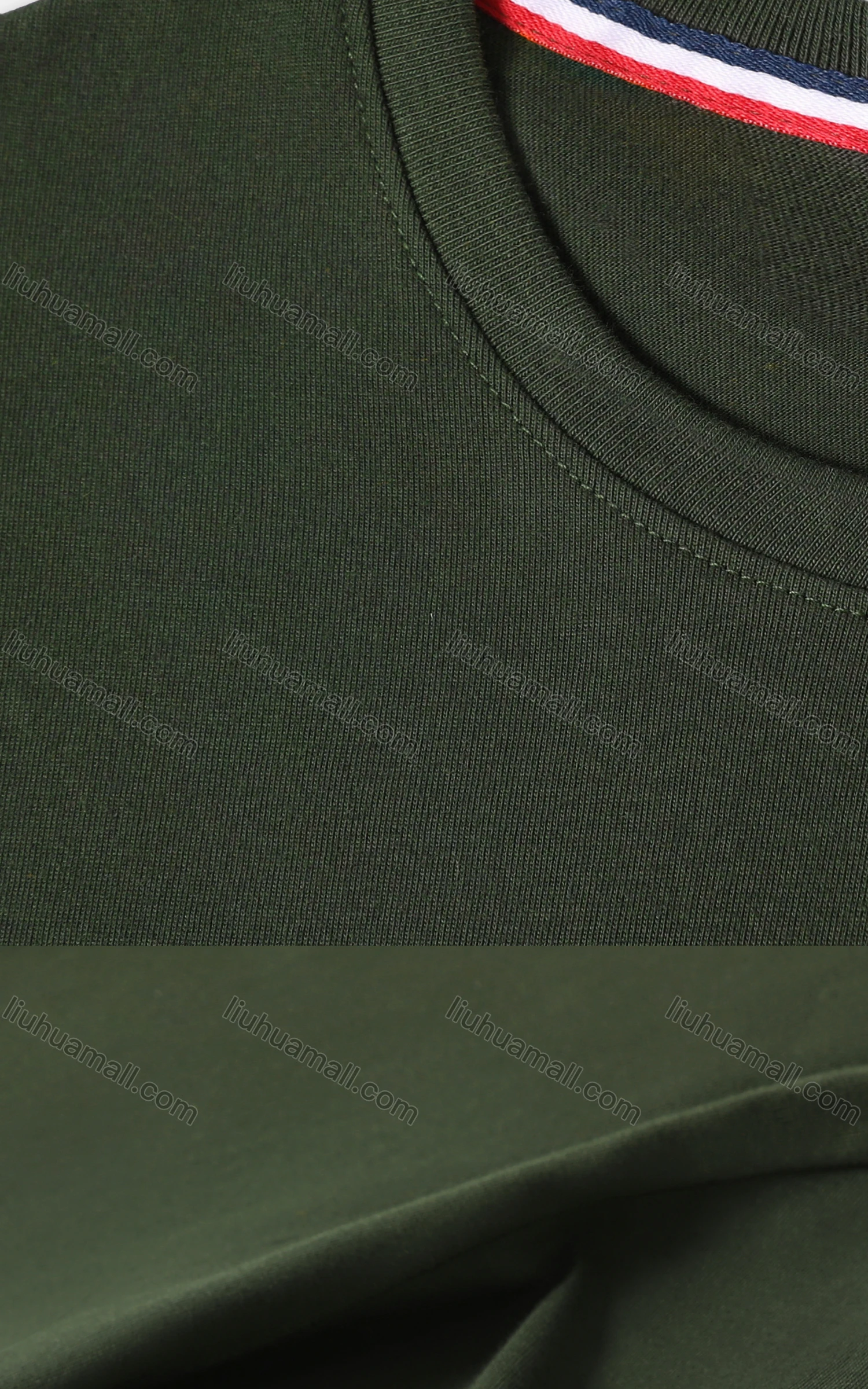 Wholesale Men's Plain Basics Round Neck Short Sleeve Tee D2200# - Liuhuamall