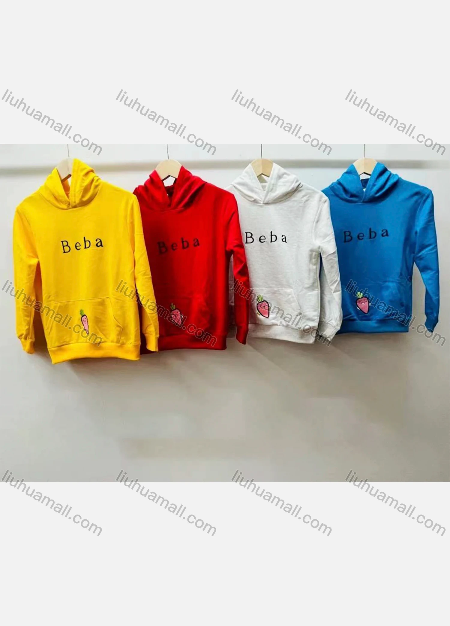 Wholesale Boy's Comfy Letter Graphic Kangaroo Pocket Long Sleeve Hoodies - Liuhuamall