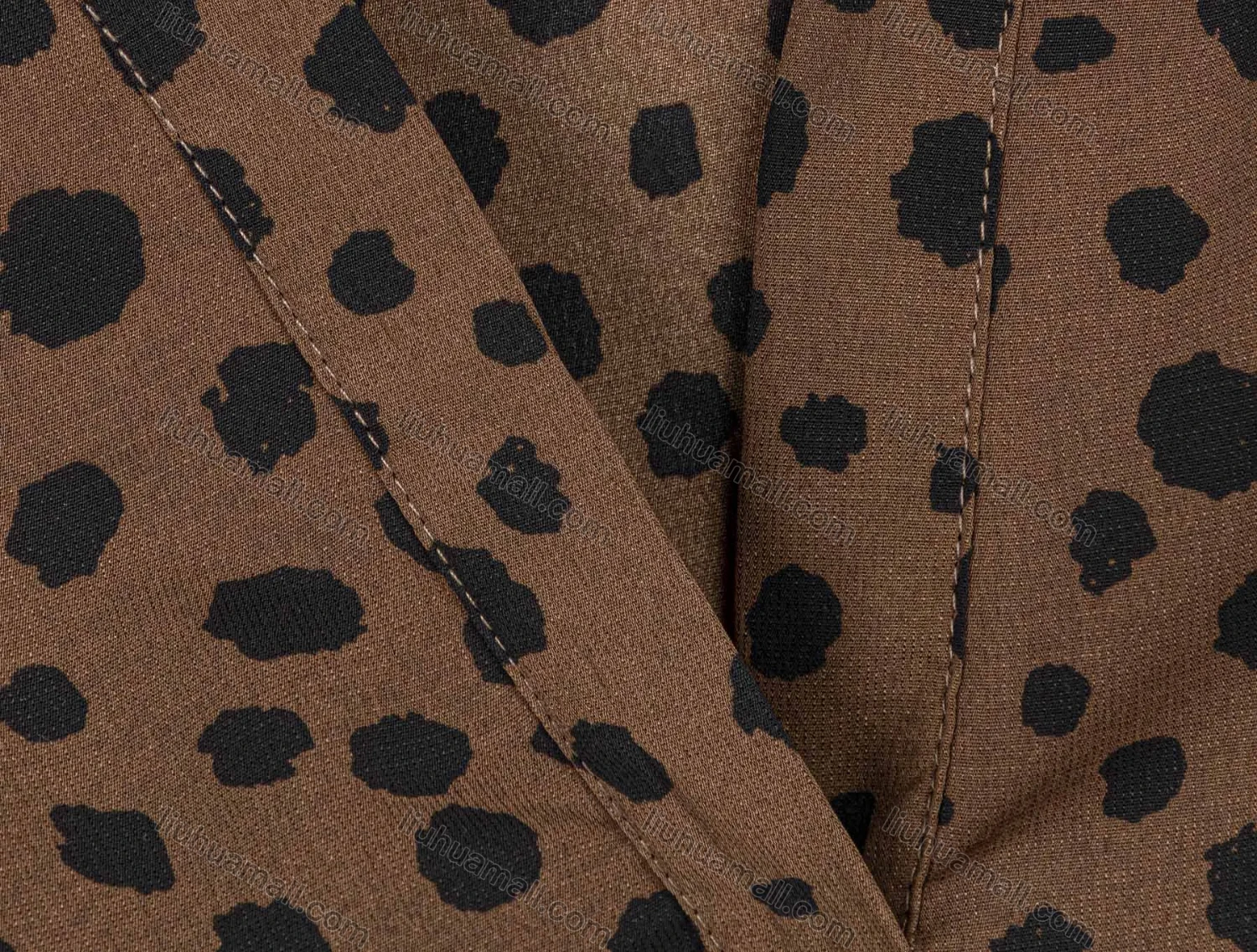 Wholesale Women's Summer Leopard V Neck Long Tail Bat Sleeve Blouse - Liuhuamall