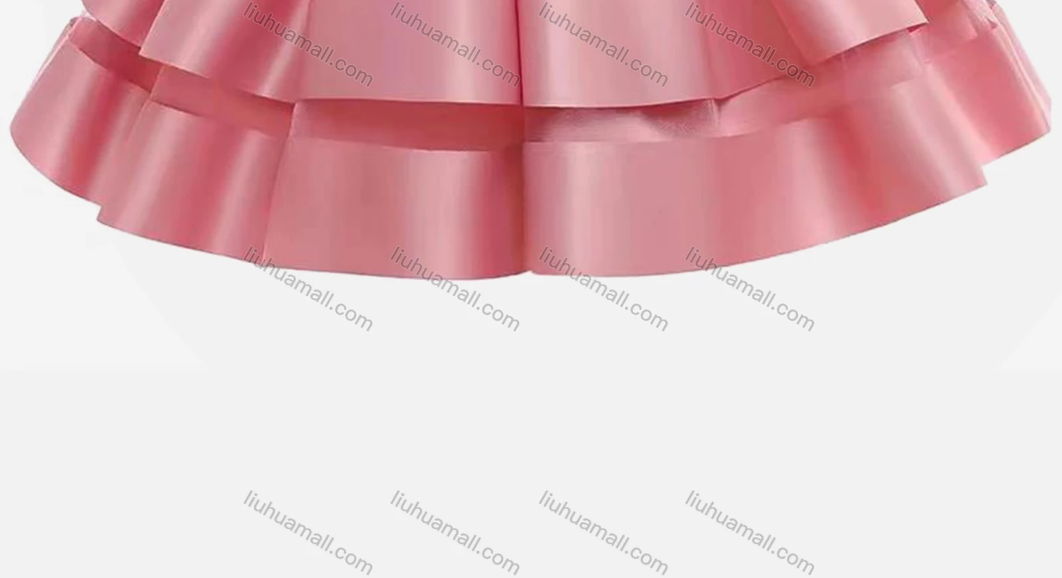 Wholesale Girls Cute Cap Sleeve Sequin Bow-knot Mesh Layered Hem Flower Dress With Bow Headband - Liuhuamall