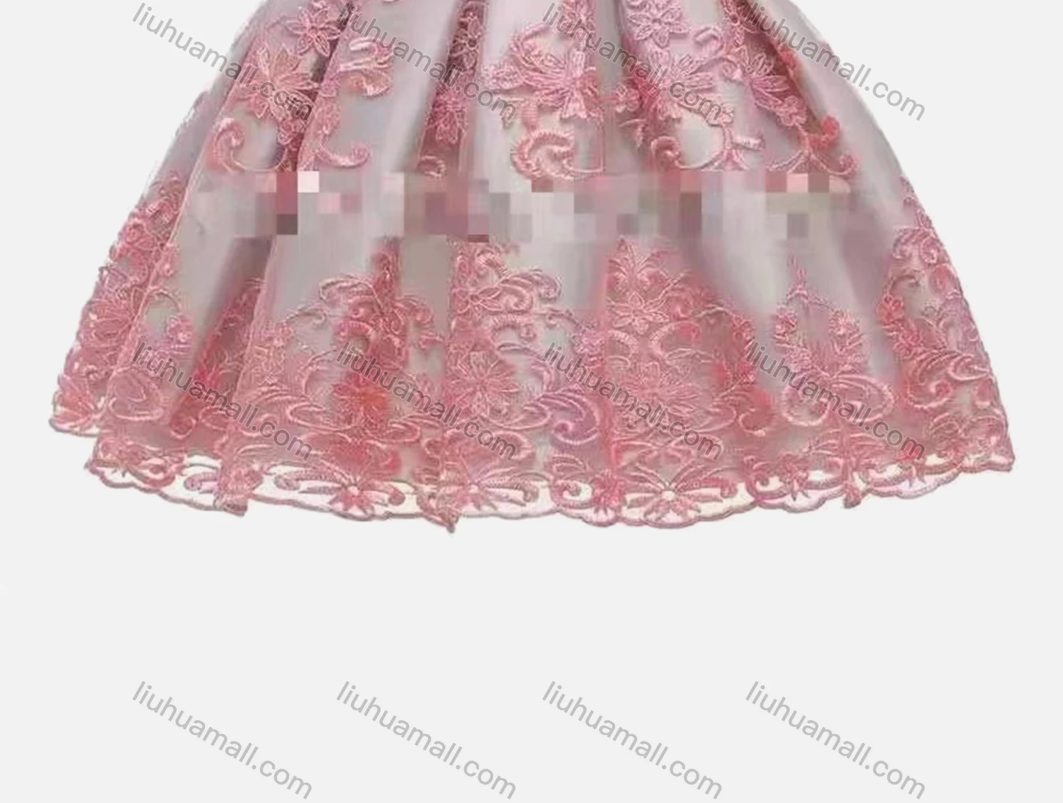 Wholesale Girls Lovely Lace Cap Sleeve Bow-knot Appliques Flower Dress With Bow Headband - Liuhuamall