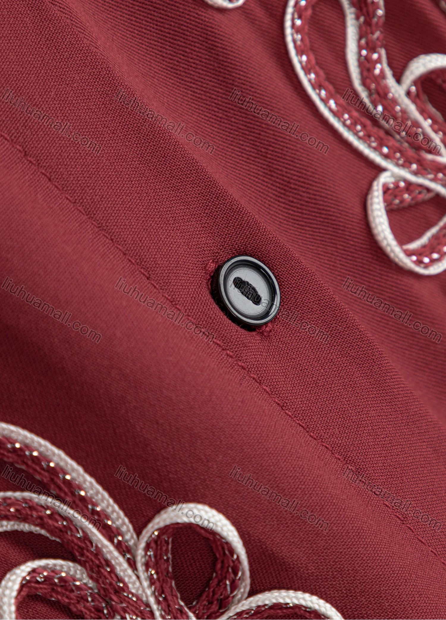 Wholesale Women's Plus Size Collared Short Sleeve Button Down Embroidery Casual Shirt - Liuhuamall