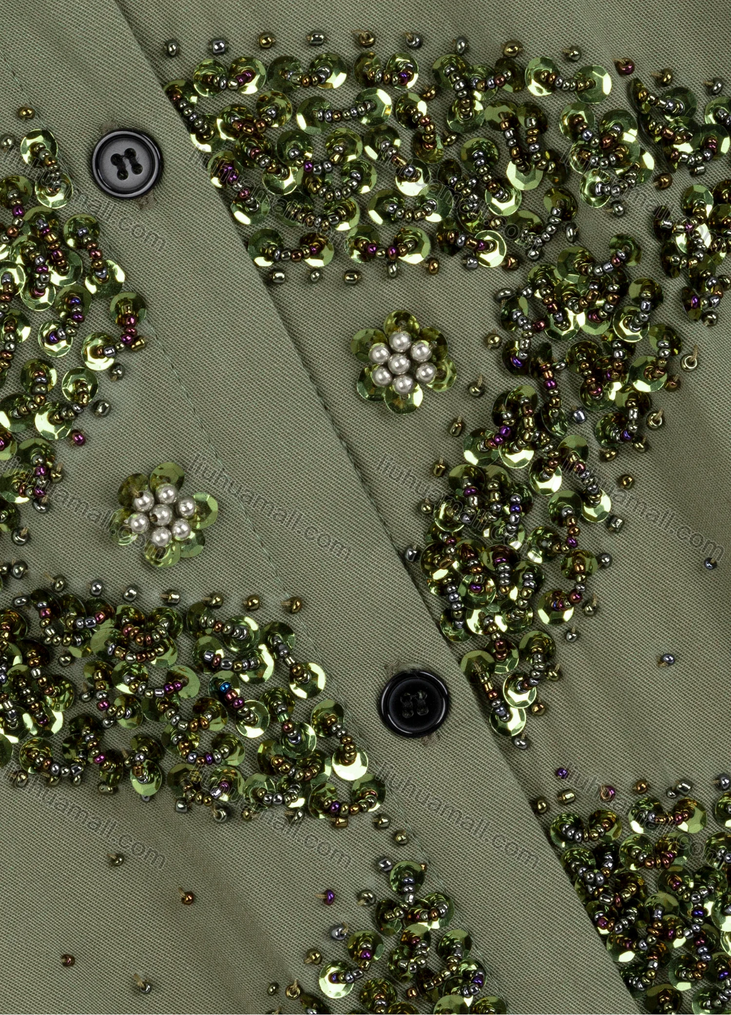 Wholesale Women's Plus Size Collared Short Sleeve Button Down Embroidery Casual Shirt - Liuhuamall