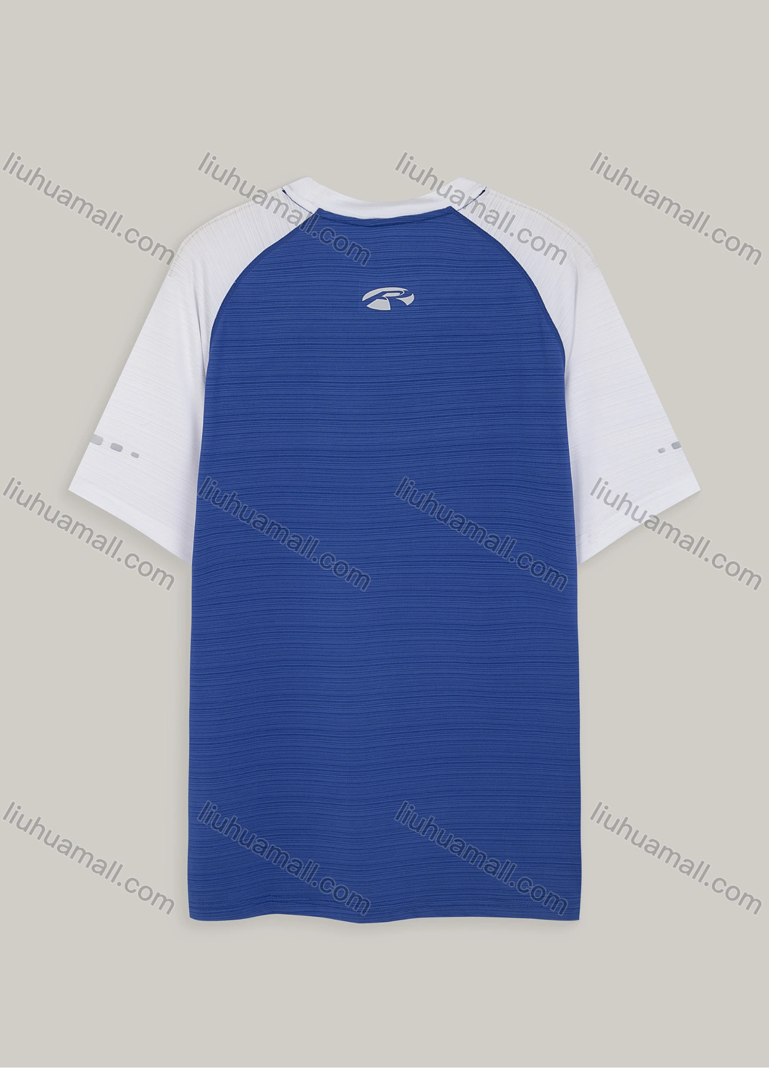 Wholesale Men's Athletic Workout Sporty Breathable Short Sleeve Stitching Colorblock T-shirt S802# - Liuhuamall