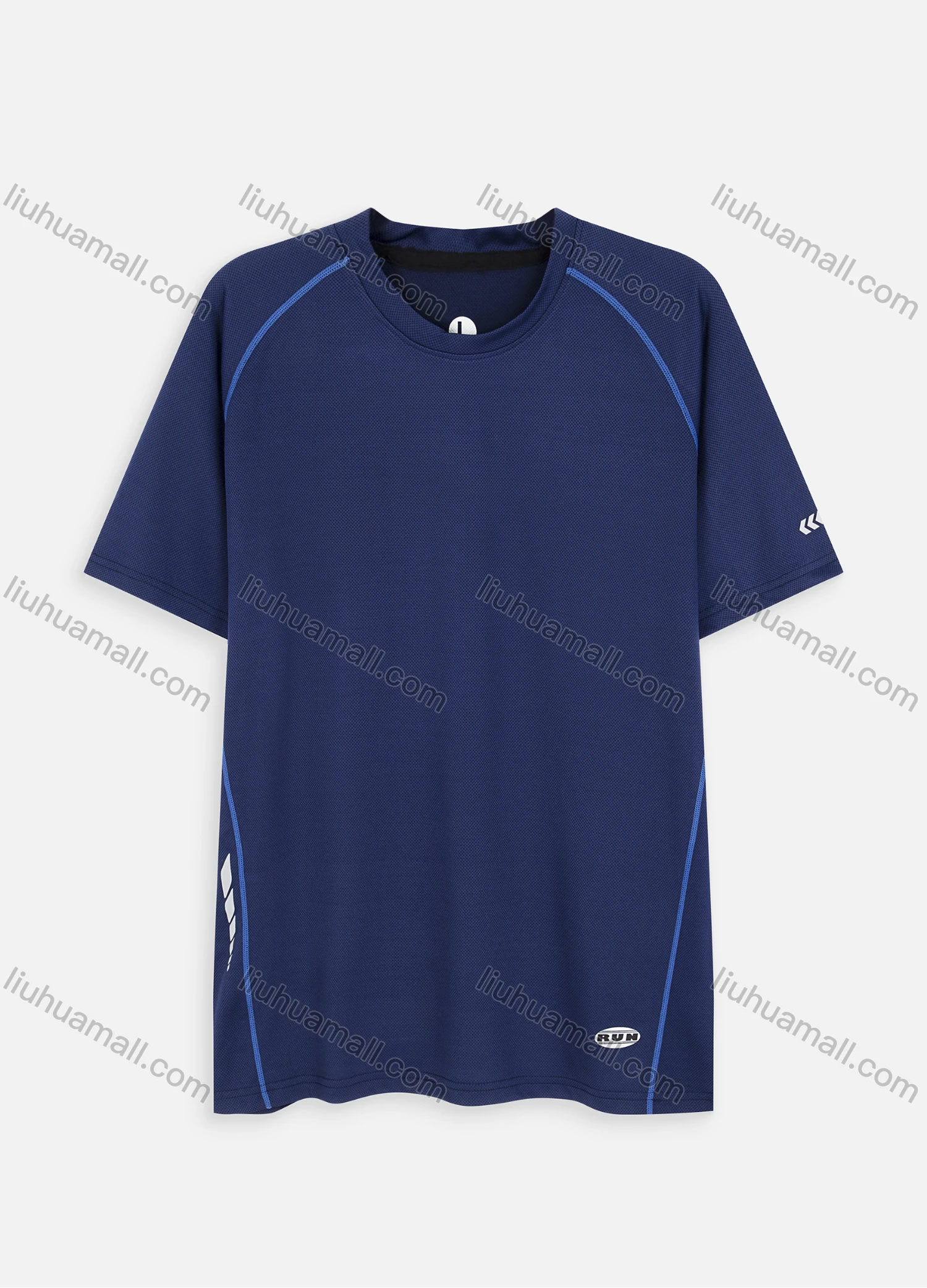 Wholesale Men's Athletic Workout Sporty Breathable Mesh Short Sleeve Print T-shirt Z821# - Liuhuamall