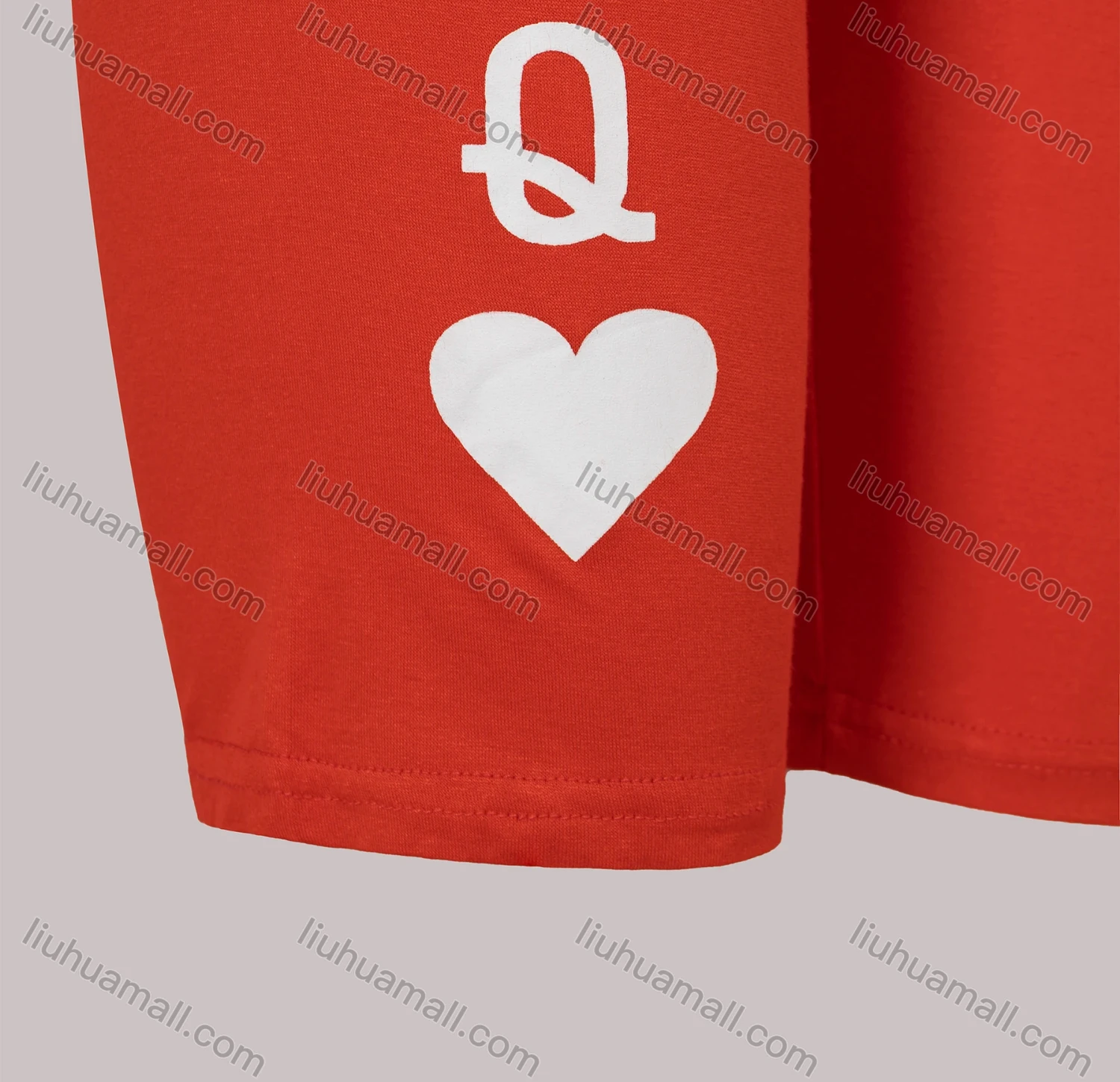 Wholesale Women's Casual Short Sleeve Card Print Top & Shorts Sets - Liuhuamall