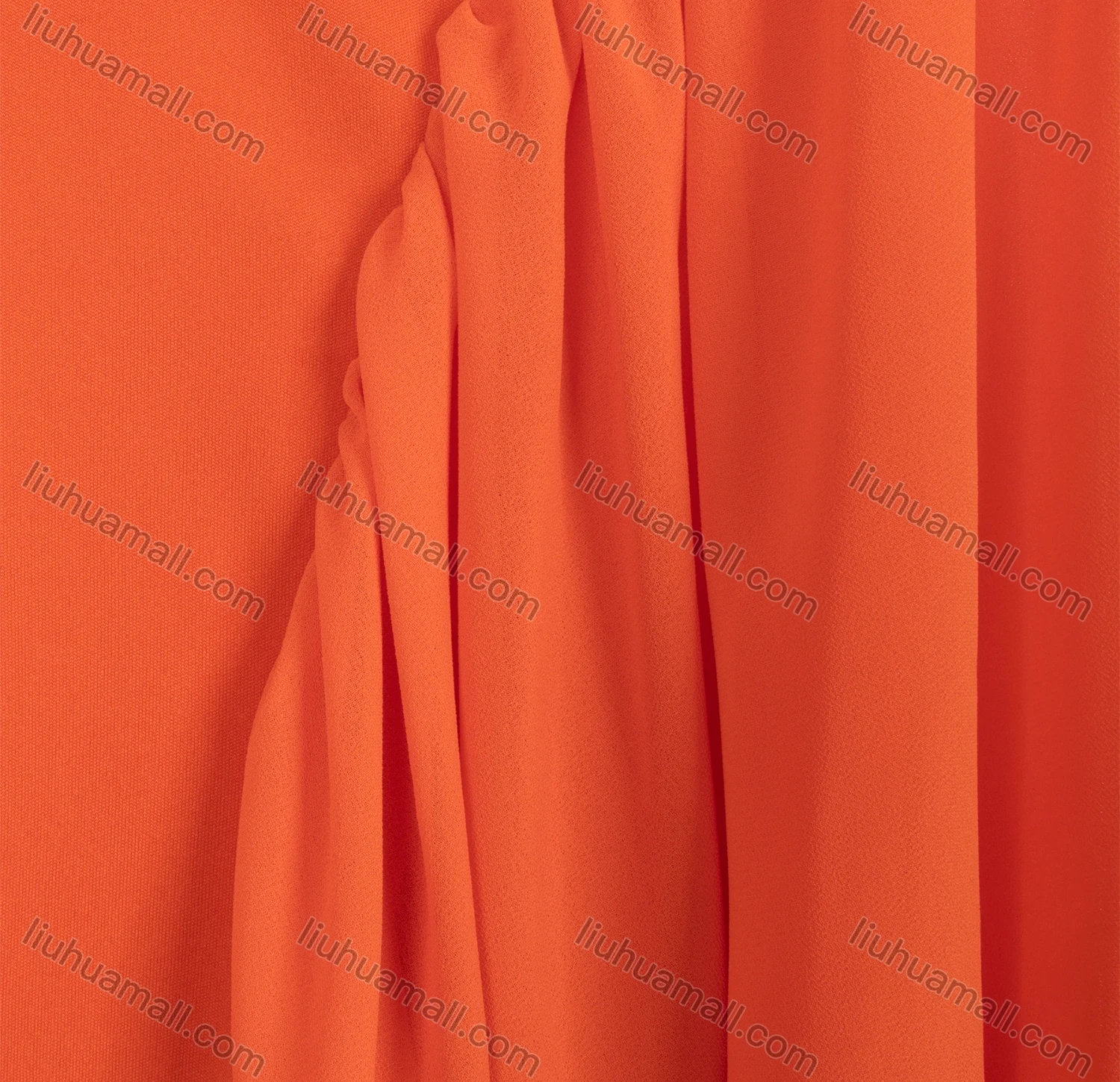 Wholesale Women's Elegant Lantern Sleeve Mock Neck Ruched High low Hem Plain Blouse - Liuhuamall