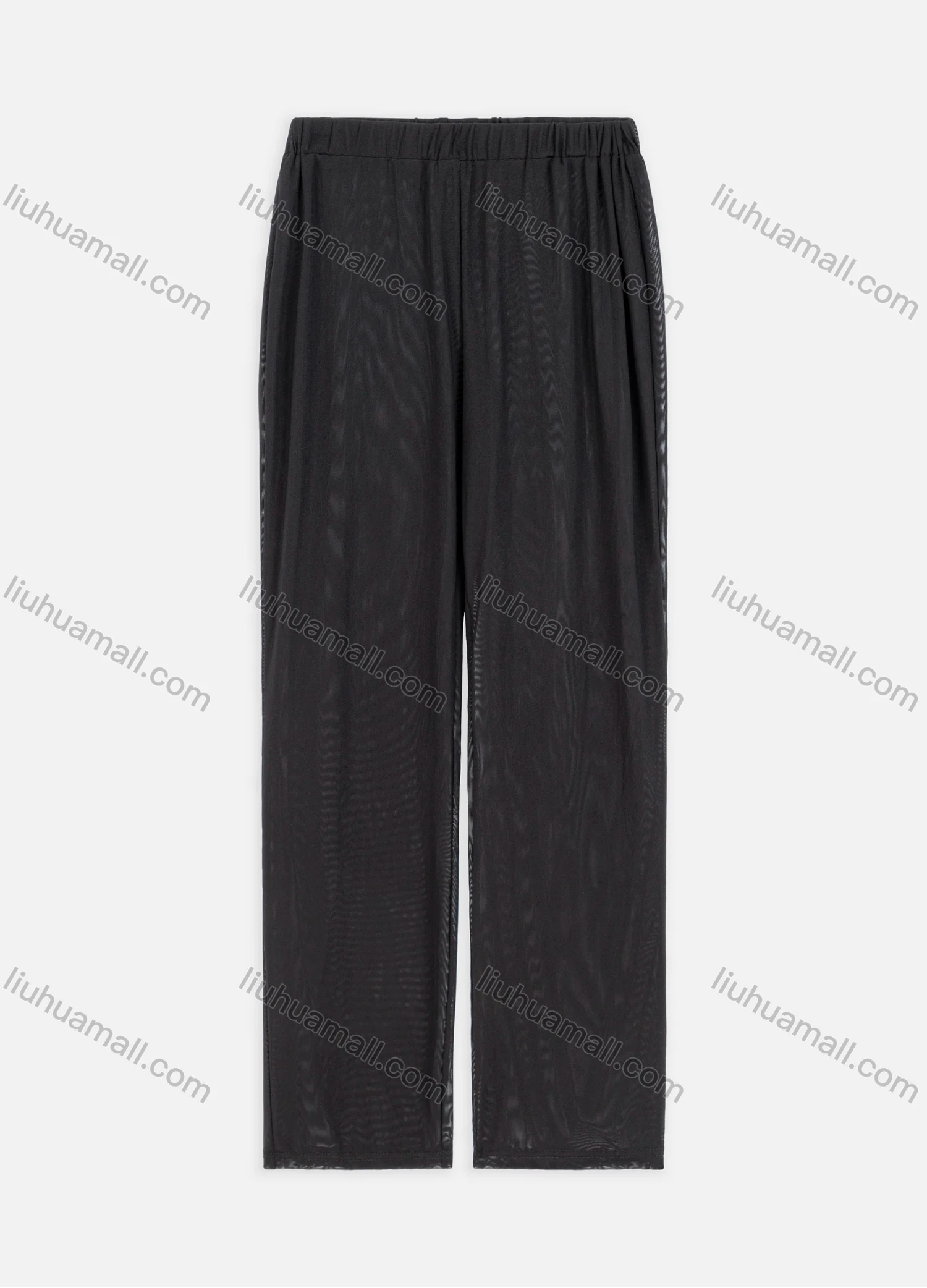 Wholesale Women's Vacation Plain Mesh Hollow Out Loose Fit Wide-leg Pants - Liuhuamall