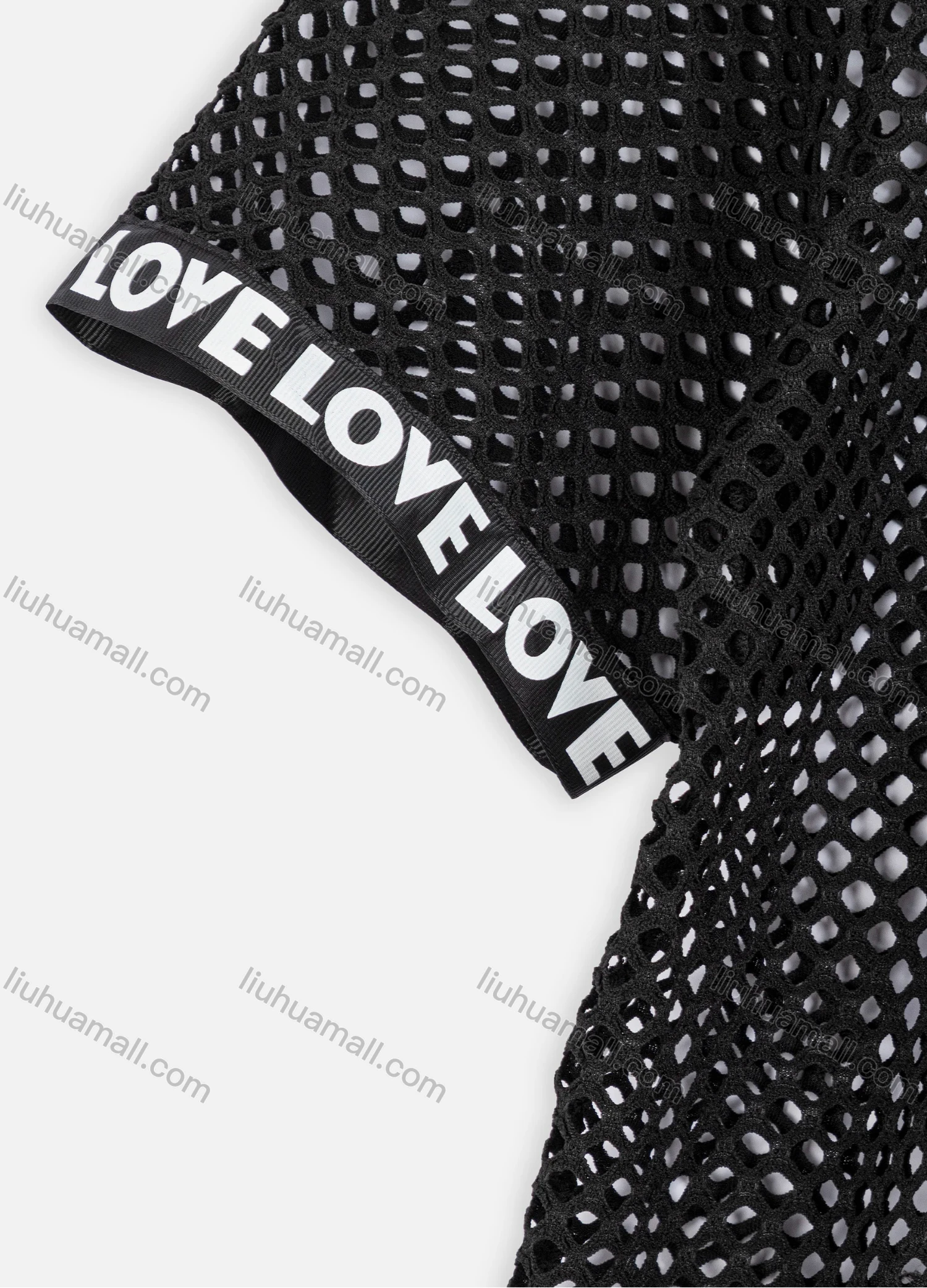 Wholesale Women's Vacation Mesh Beachwear Top Breathable See Through Cover Up - Liuhuamall