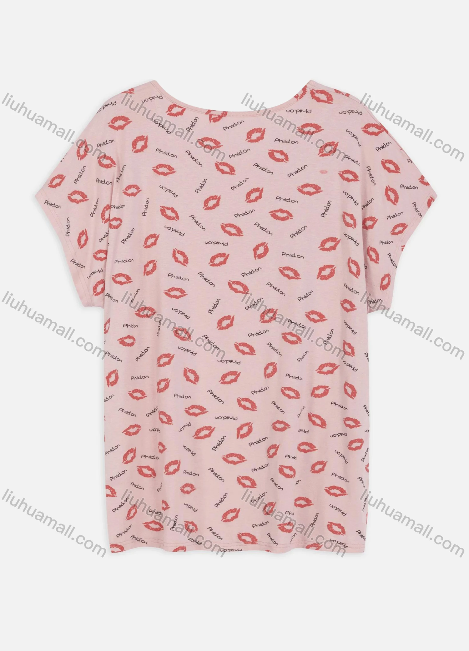 Wholesale Women's Casual Round Neck Batwing Sleeve Allover Print Tunic Blouse 2210# - Liuhuamall