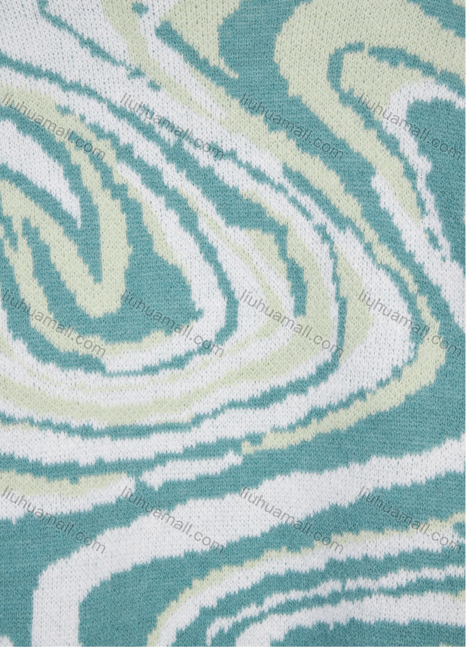 Wholesale Women's Casual Round Neck Long Sleeve Allover Print Pullover Sweater - Liuhuamall