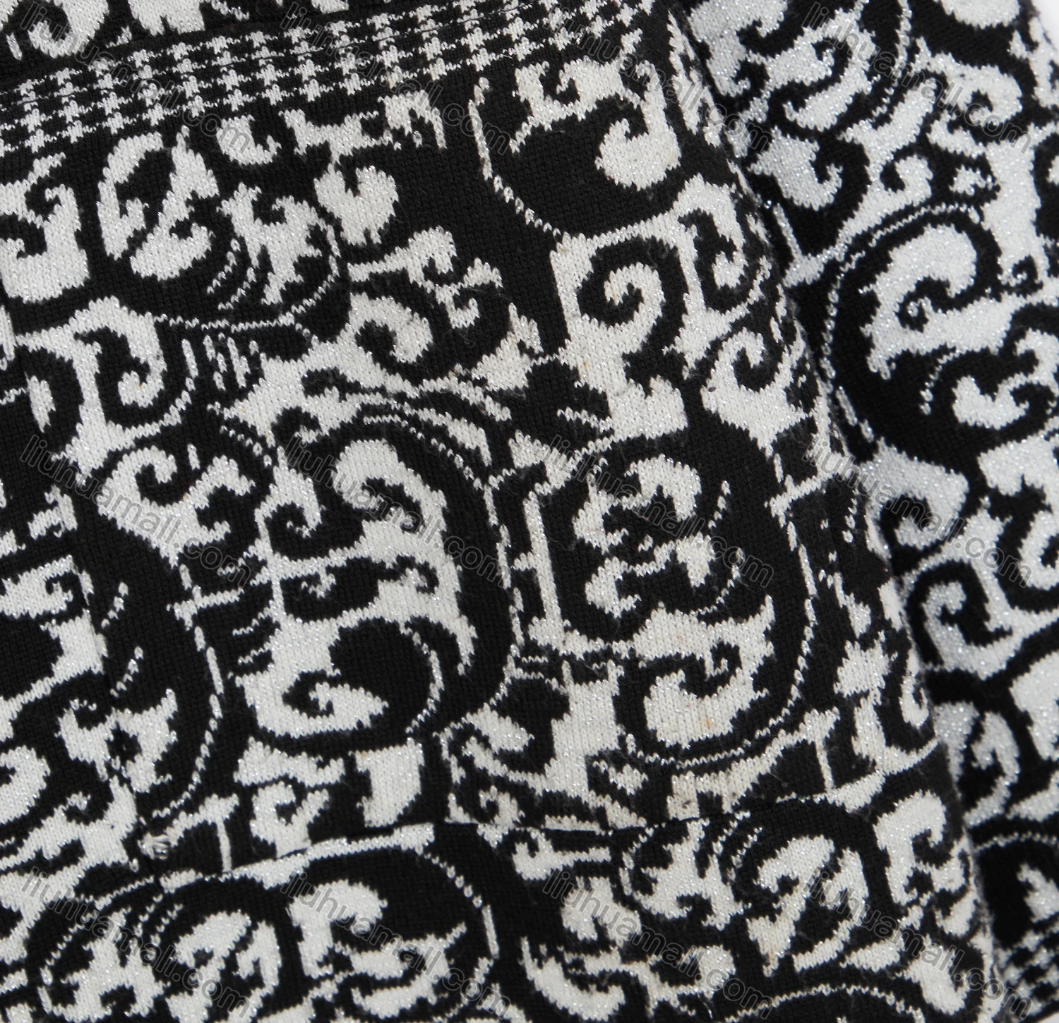 Wholesale Women's Long Sleeve Collared Buttons Down Allover Floral Print Dual Pockets Knit Jacket 1214# - Liuhuamall