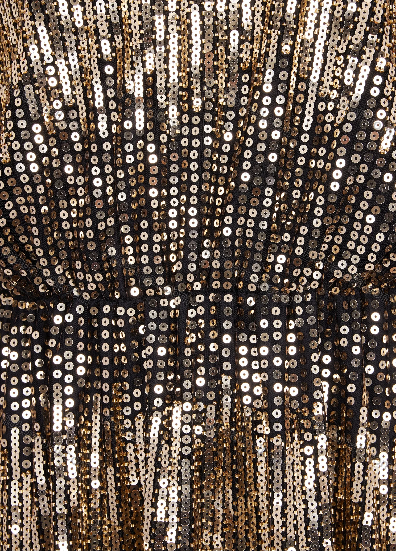 Wholesale Women's Fashion V Neck Butterfly Sleeve Mesh Sequin Cocktail Dress 99028# - Liuhuamall