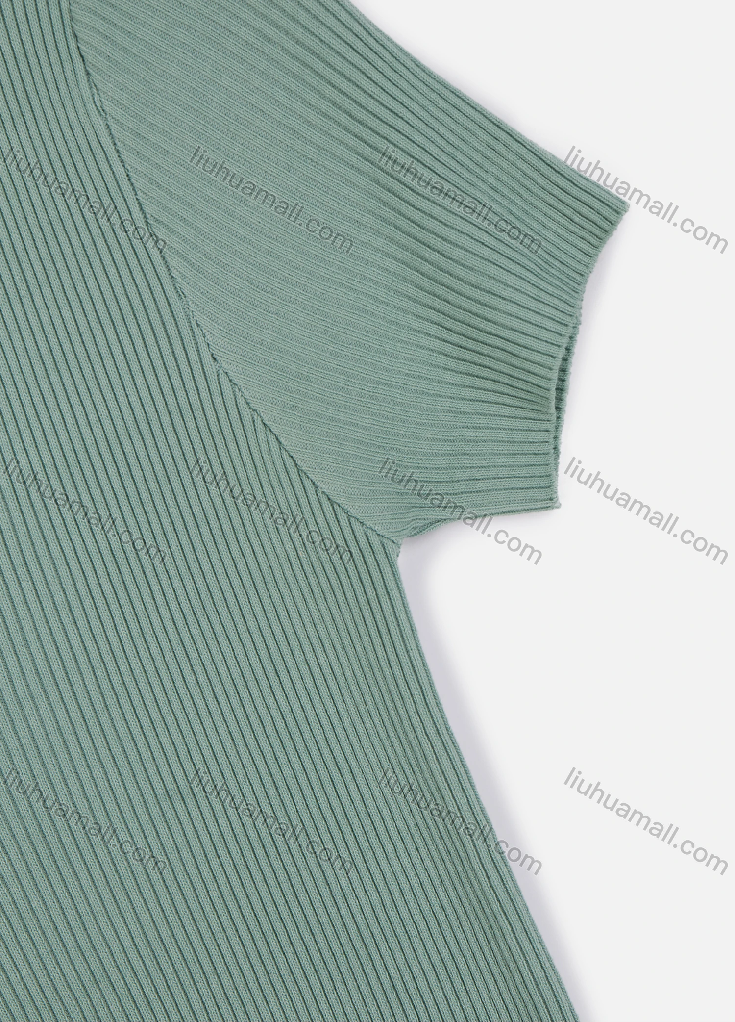 Wholesale Women's Ice Silk Plain V Neck Short Sleeve French Rib Knit Top 2077# - Liuhuamall