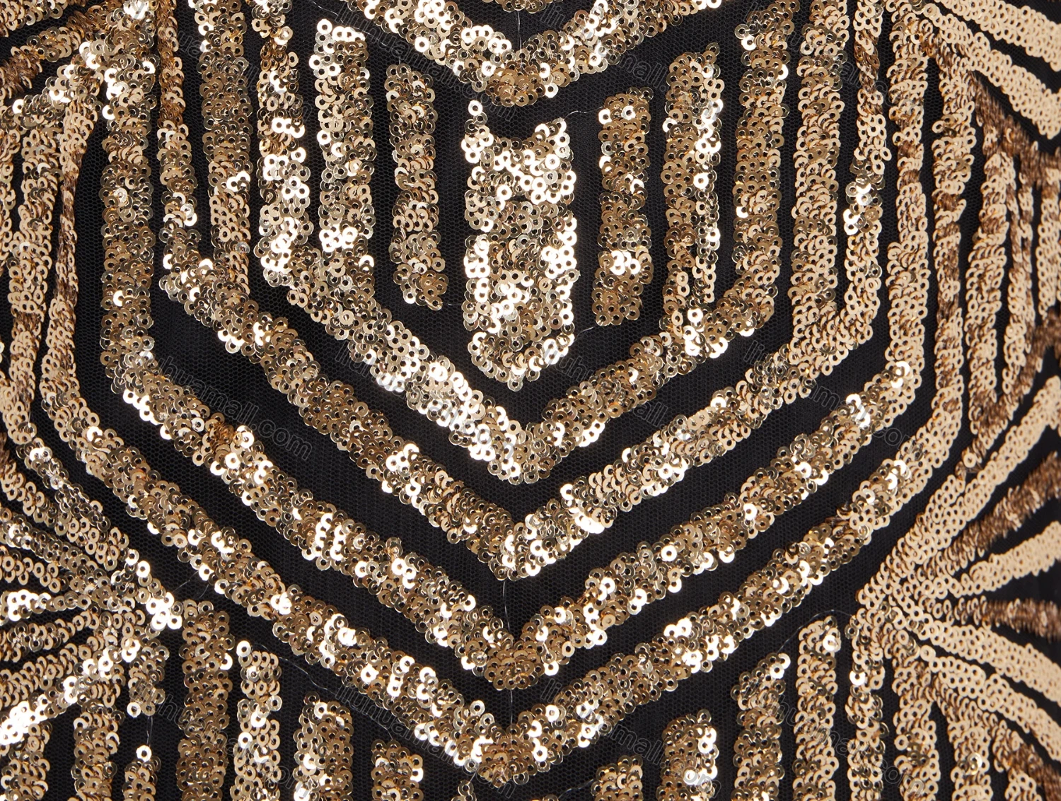 Wholesale Women's Vintage Square Neck Sleeveless Backless Sequin Bodycon Cocktail Dress 99035# - Liuhuamall