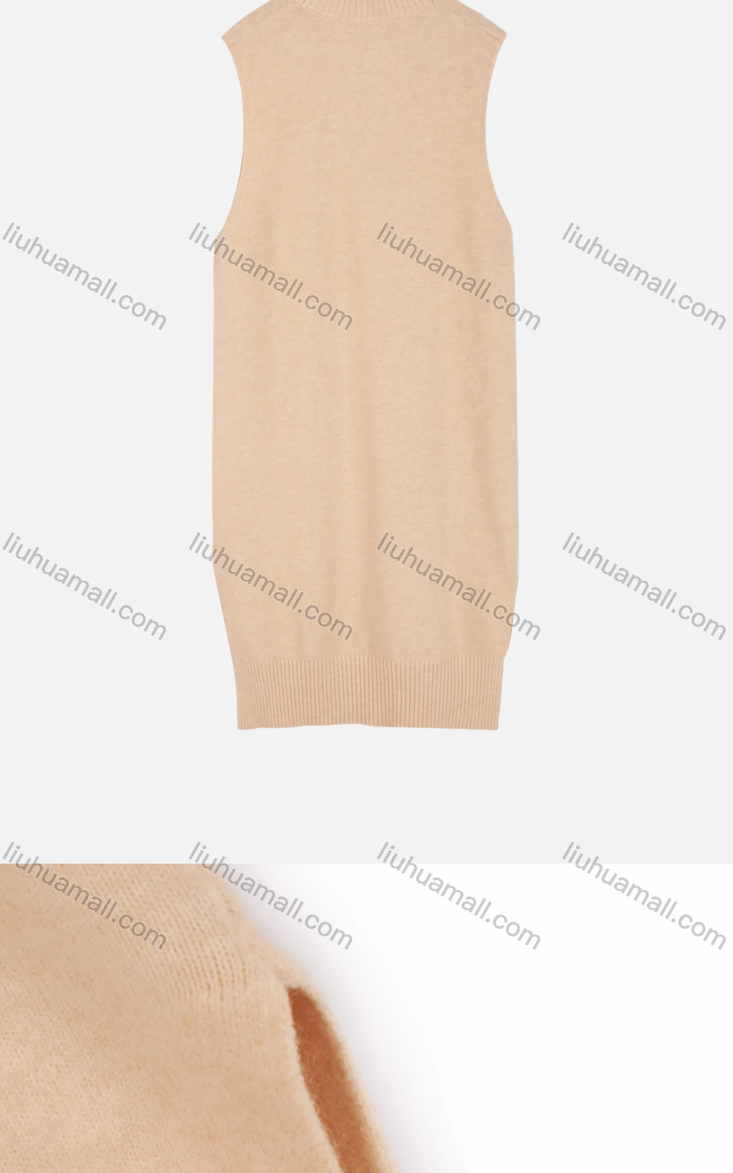 Wholesale Women's Casual Plain Side Slit Midi Sweater Dress - Liuhuamall