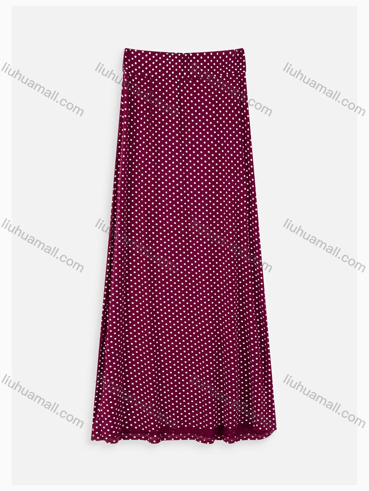 Wholesale Women's Casual Polka Dots Print A-line Maxi Skirts 1135# - Liuhuamall