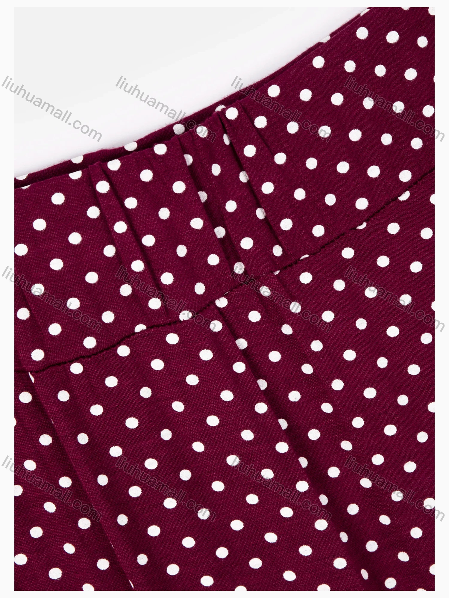 Wholesale Women's Casual Polka Dots Print A-line Maxi Skirts 1135# - Liuhuamall