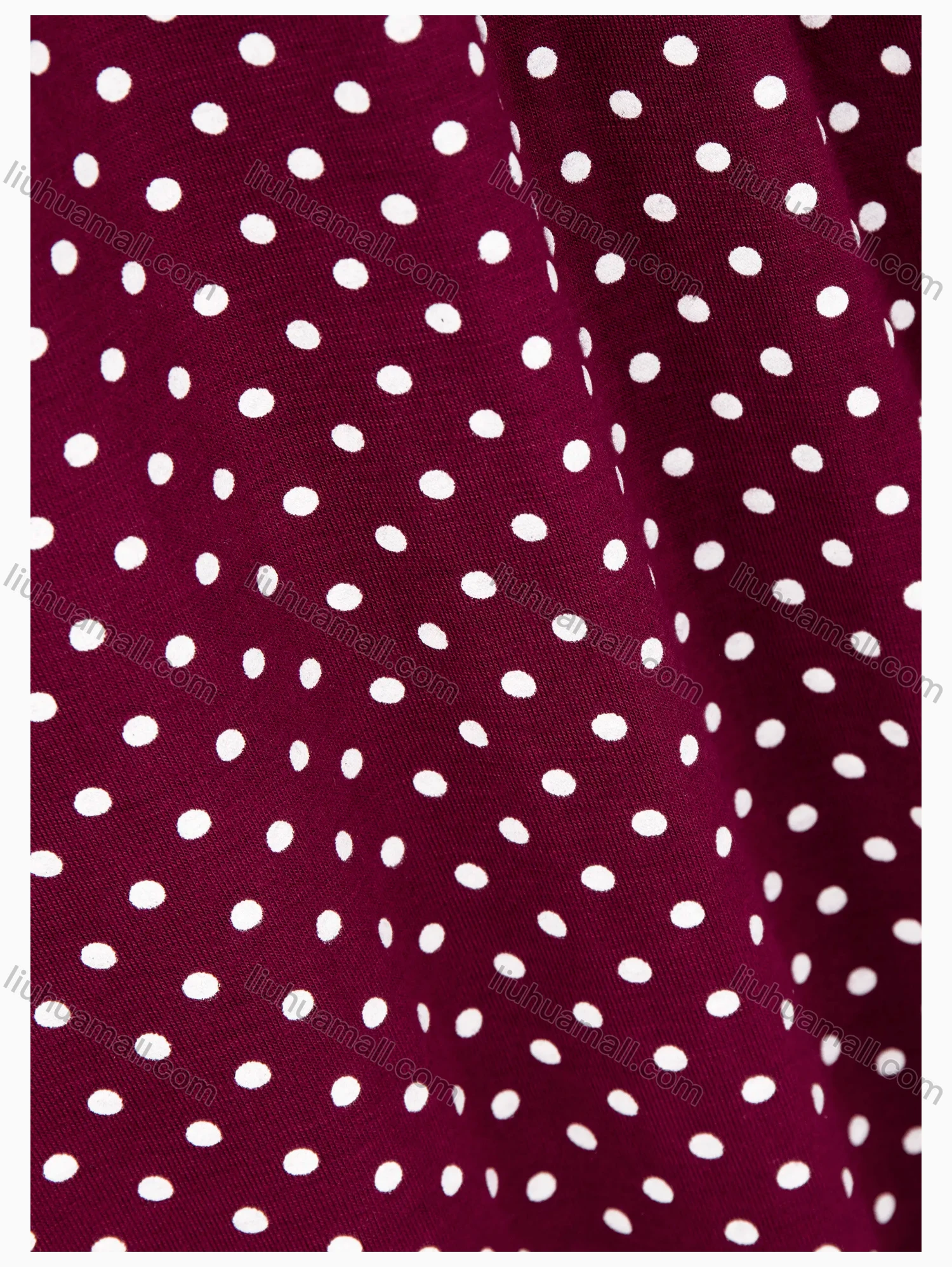Wholesale Women's Casual Polka Dots Print A-line Maxi Skirts 1135# - Liuhuamall