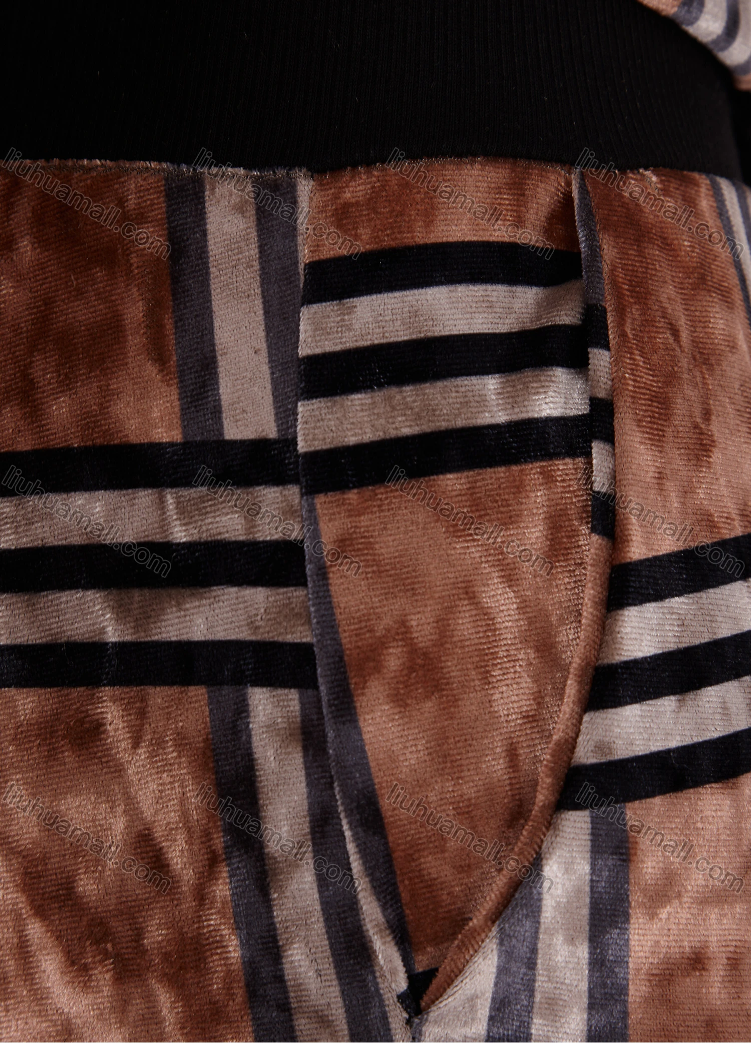 Wholesale Women's Casual Round Neck Long Sleeve Plaid Print Tops&Sweatpants Sets 619# - Liuhuamall