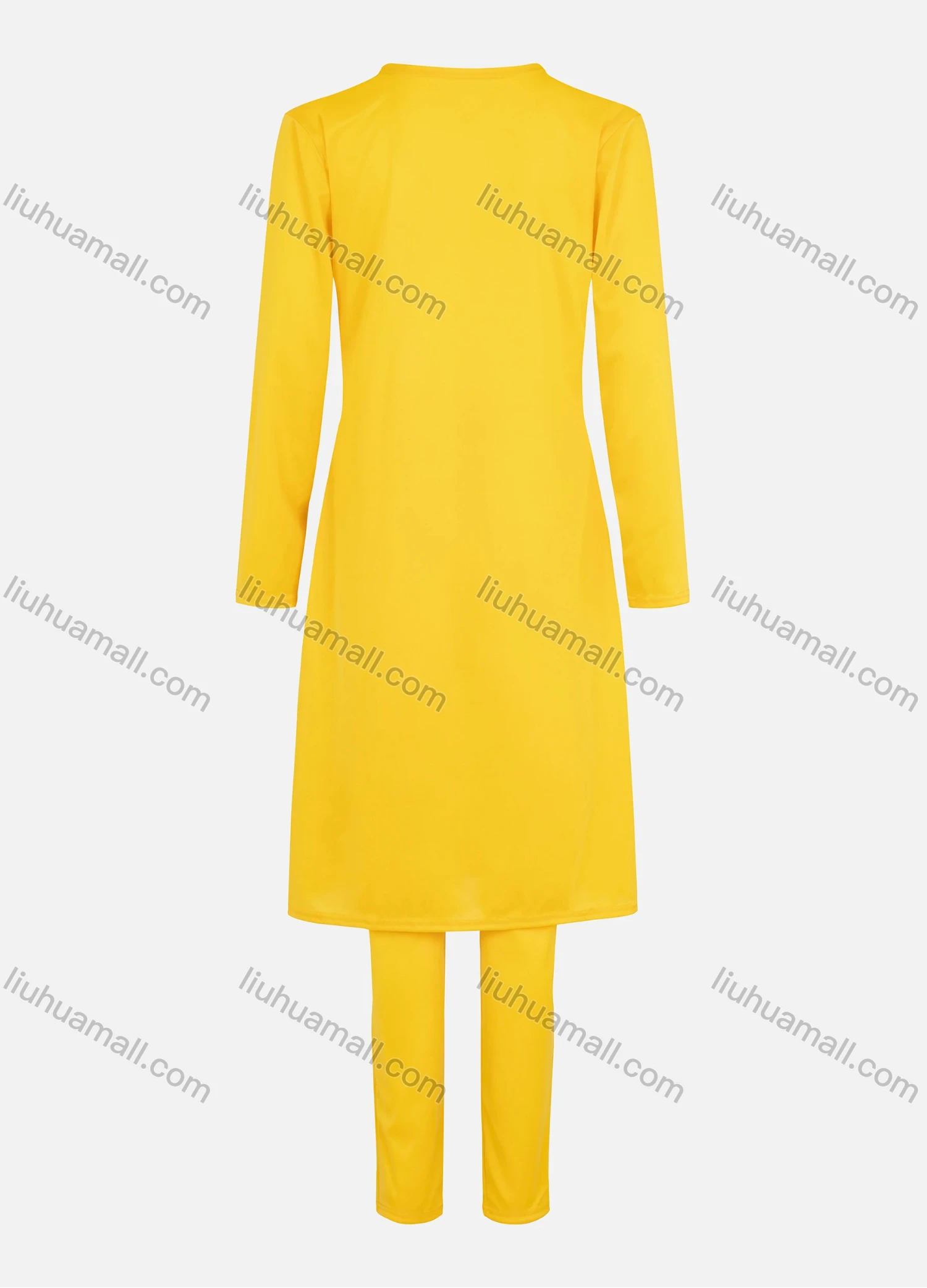 Wholesale Women's Elegant Plain Mid Length Cardigan 2 Piece Set 214105# - Liuhuamall