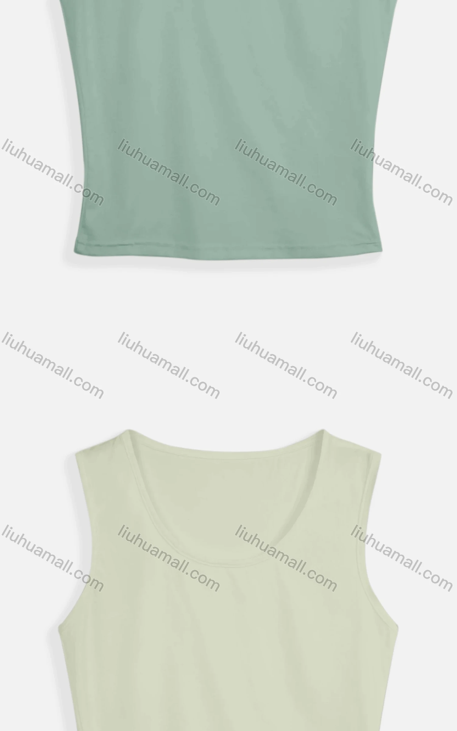 Wholesale Women's Casual Basic Scoop Neck Racerback Plain Tank Top 211204# - Liuhuamall
