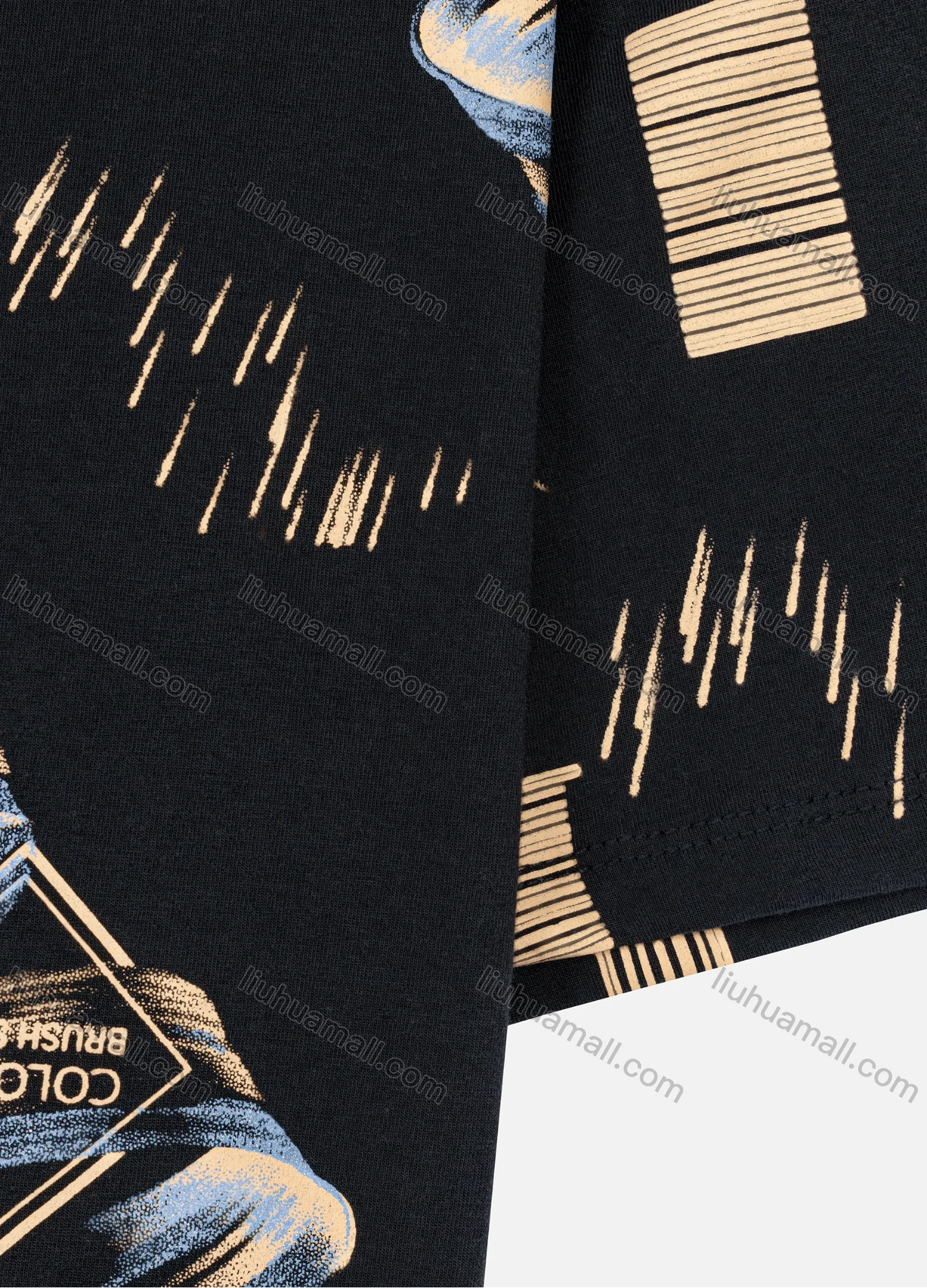 Wholesale Men's Plus Size Casual Round-neck Short Sleeve Letters Graphic Tee - Liuhuamall