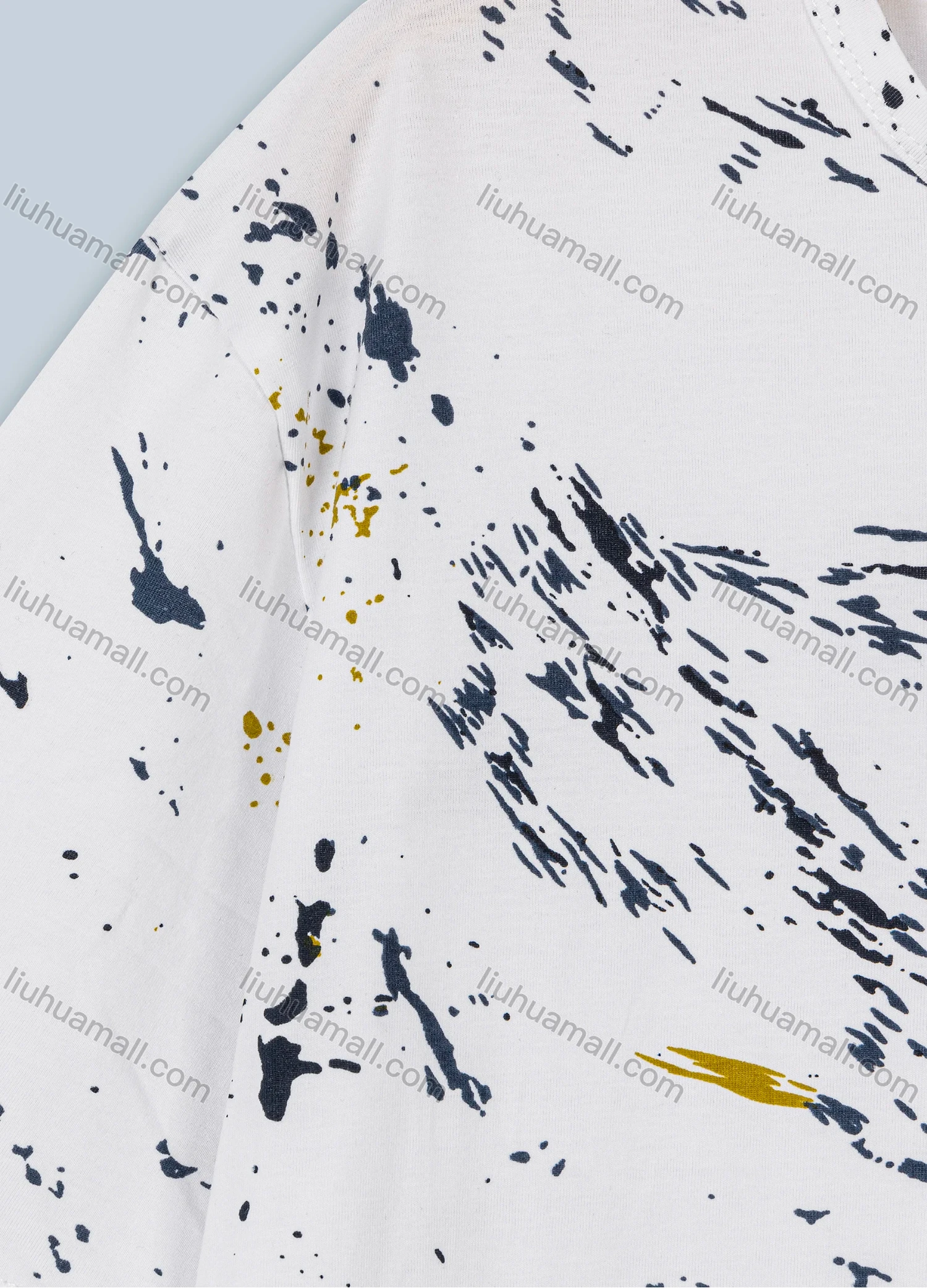 Wholesale Men's Plus Size Causal Round-neck Short Sleeve Splash ink Tee - Liuhuamall