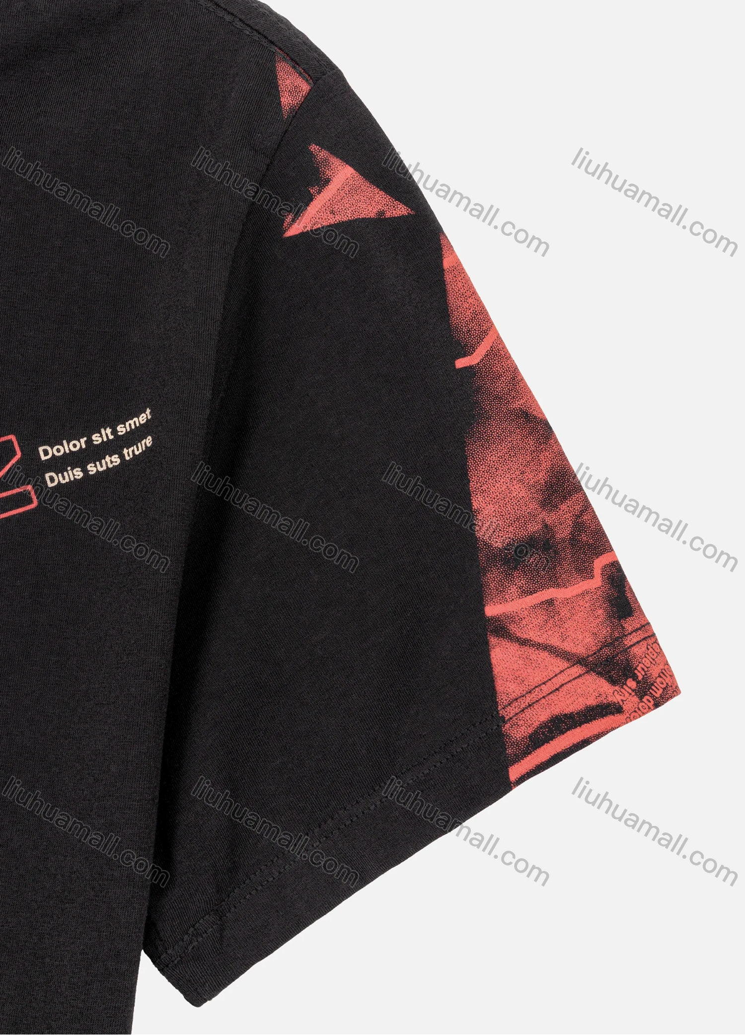 Wholesale Men's Plus Size Casual Round-neck Short Sleeve Letter Graphic Tee - Liuhuamall