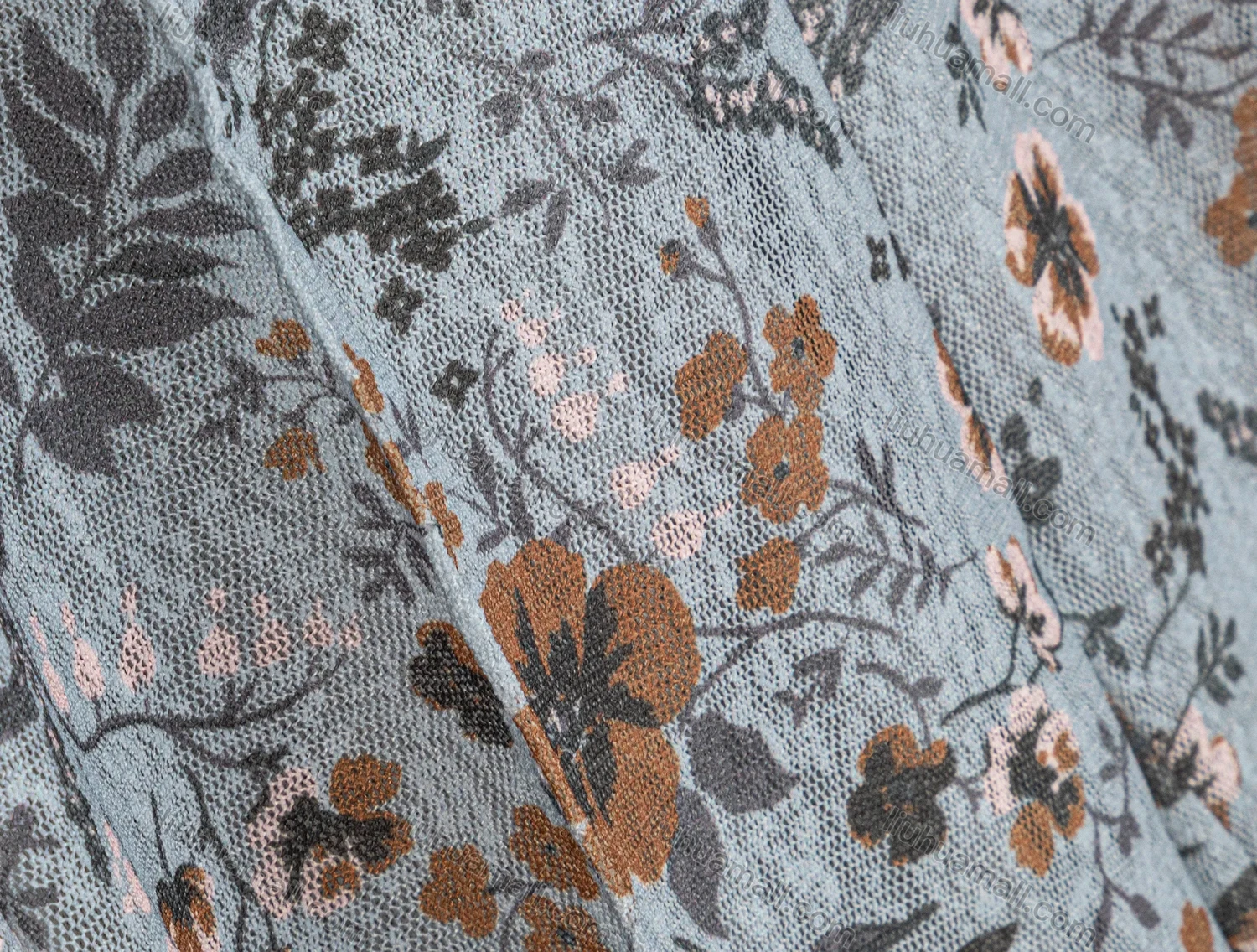 Wholesale Women's Casual Allover Floral Print Ruffle Hem Mesh Mermaid Midi Skirts - Liuhuamall