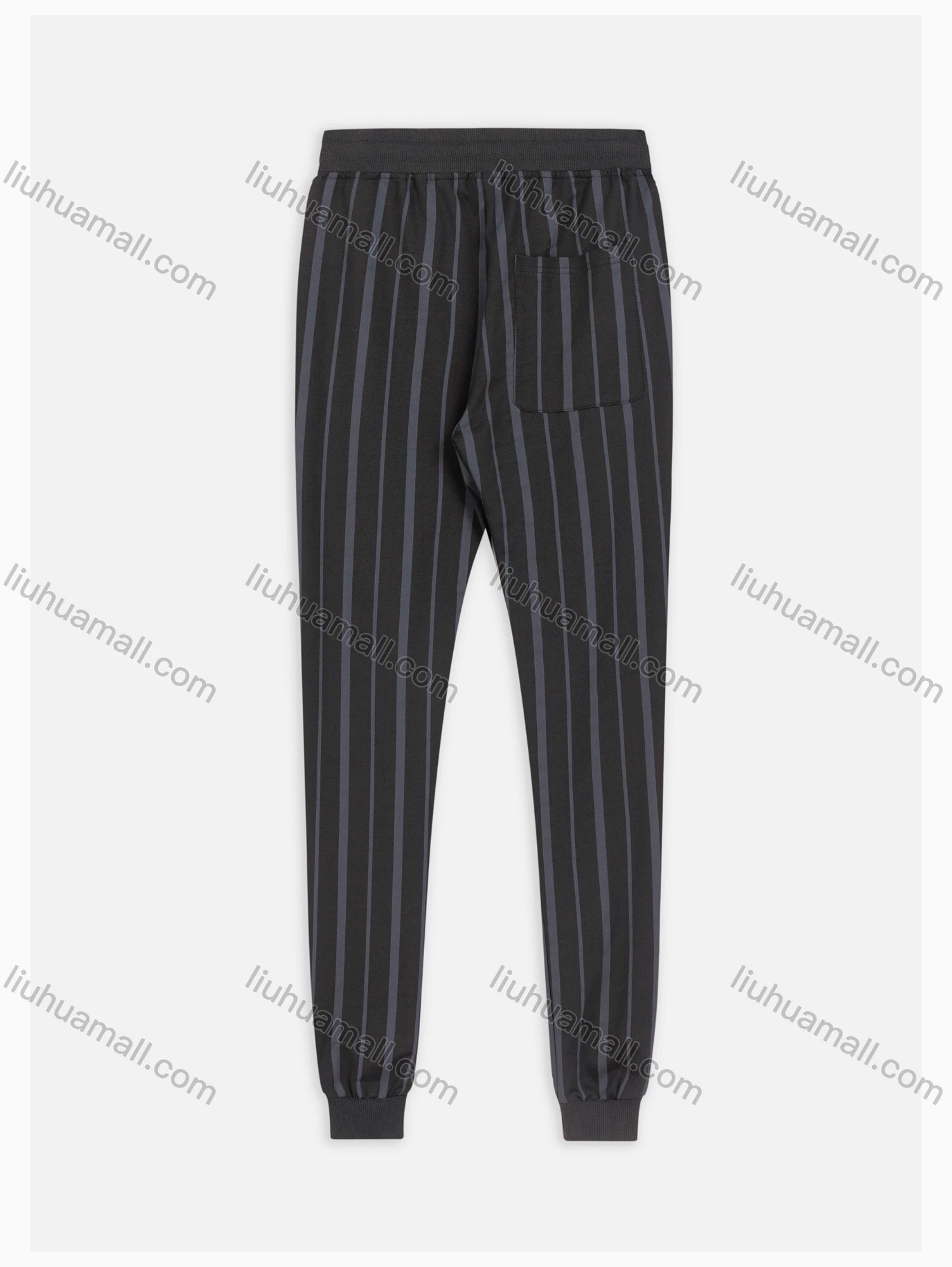 Wholesale Men's Striped Print Elastic Waist Ankle Length Casual Jogger Sweatpants 556# - Liuhuamall