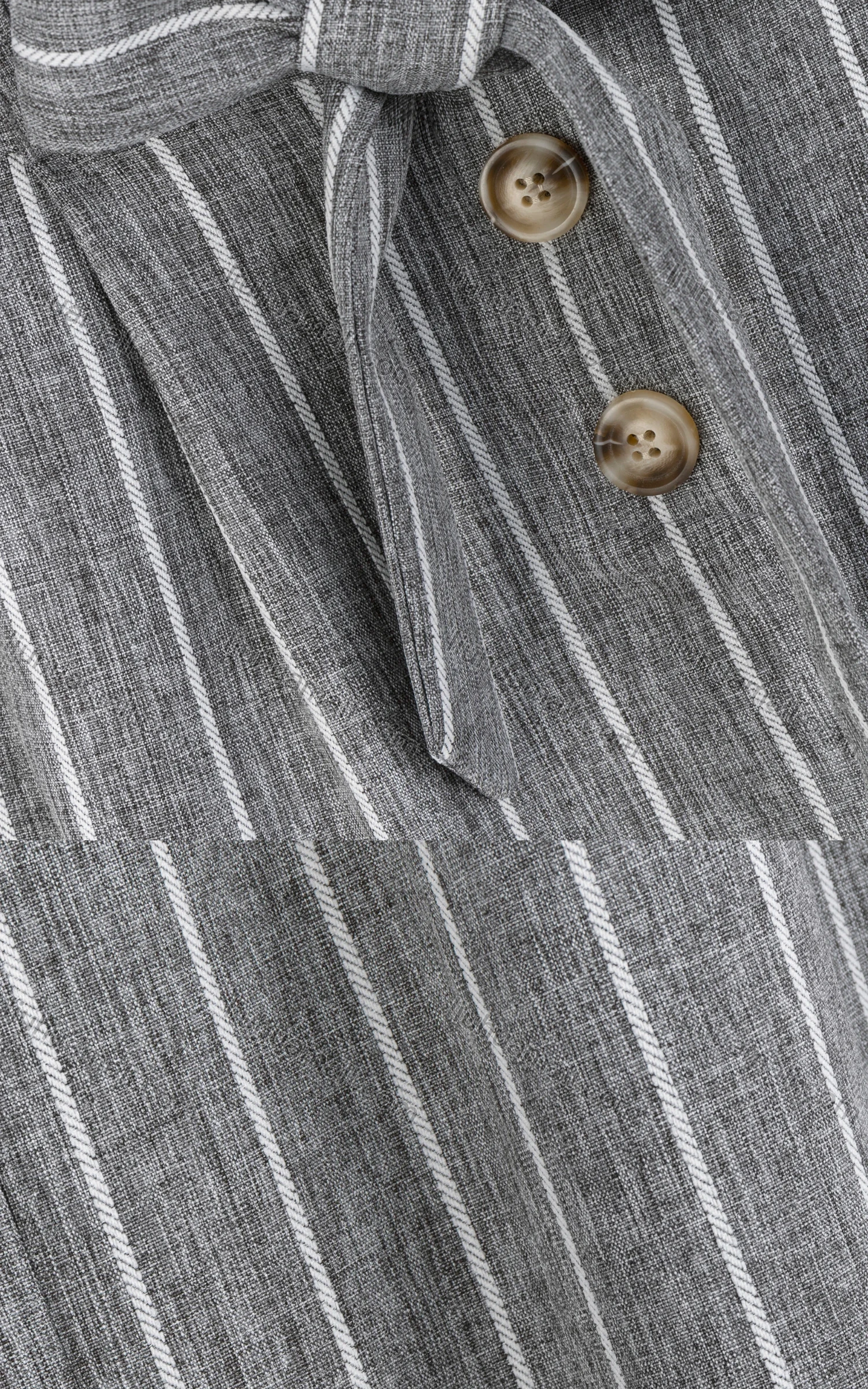 Wholesale Women's Casual Button Front Striped A-line Skirts With Tie Belt 3107# - Liuhuamall