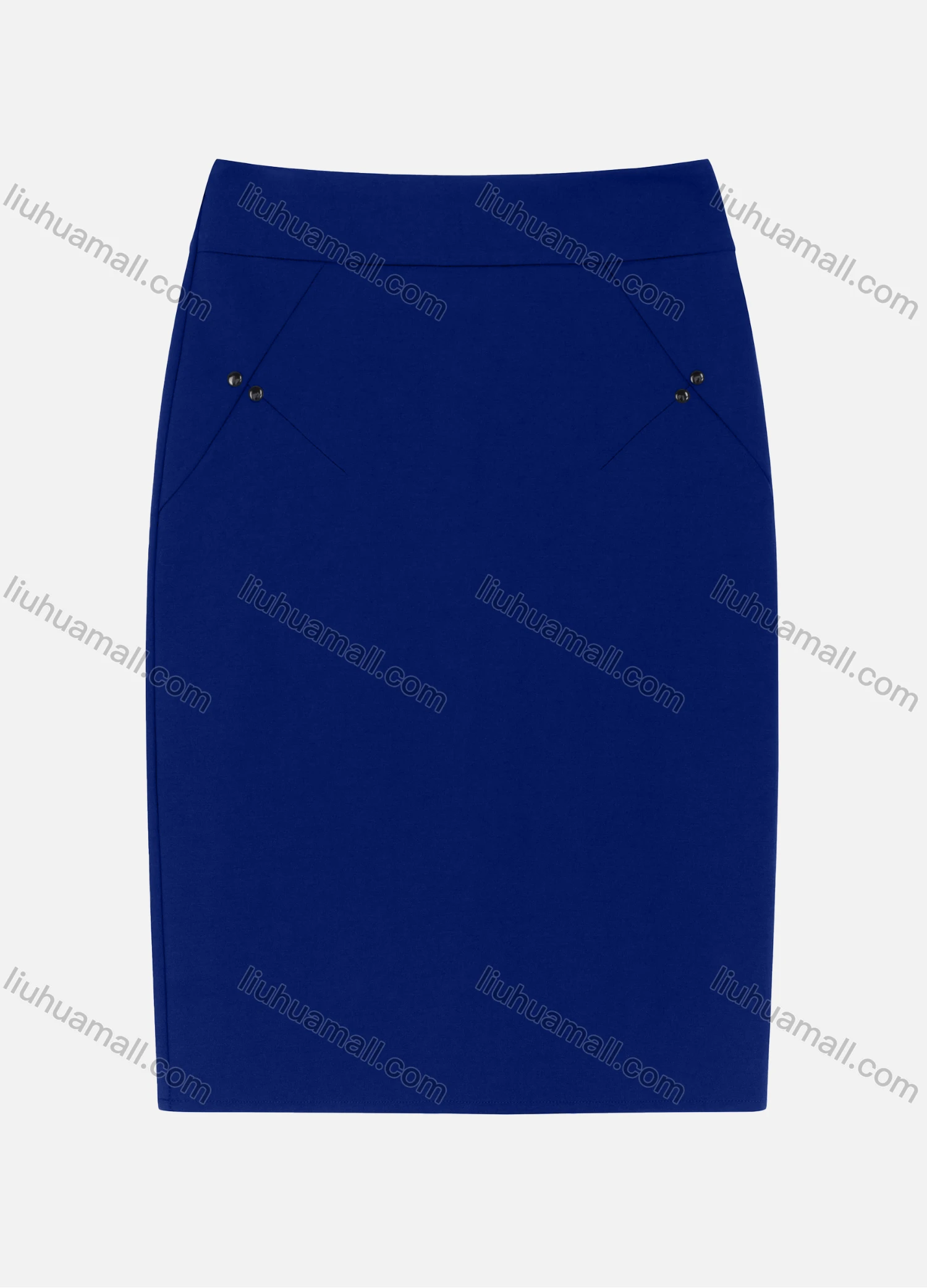 Wholesale Women's Elegant Button Decor Plain A-line Short Skirts 802# - Liuhuamall