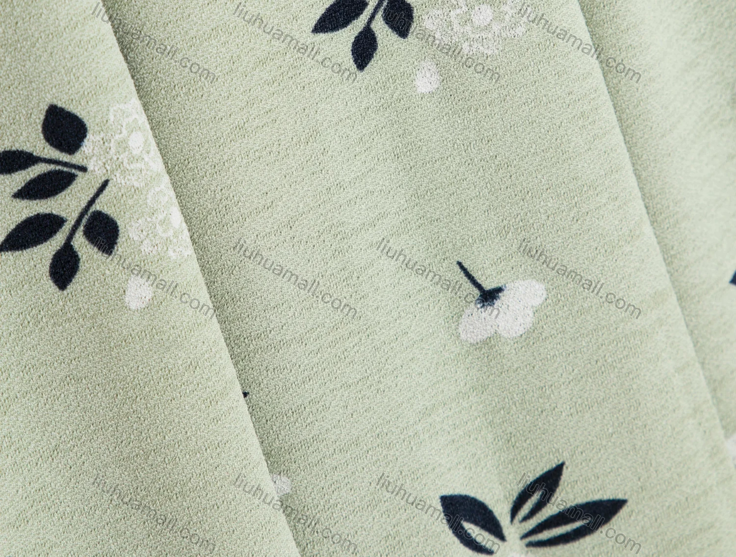 Wholesale Women's Elegant Metal Pearl Buckle Decor Floral Print Pleated Midi Knit Skirts - Liuhuamall