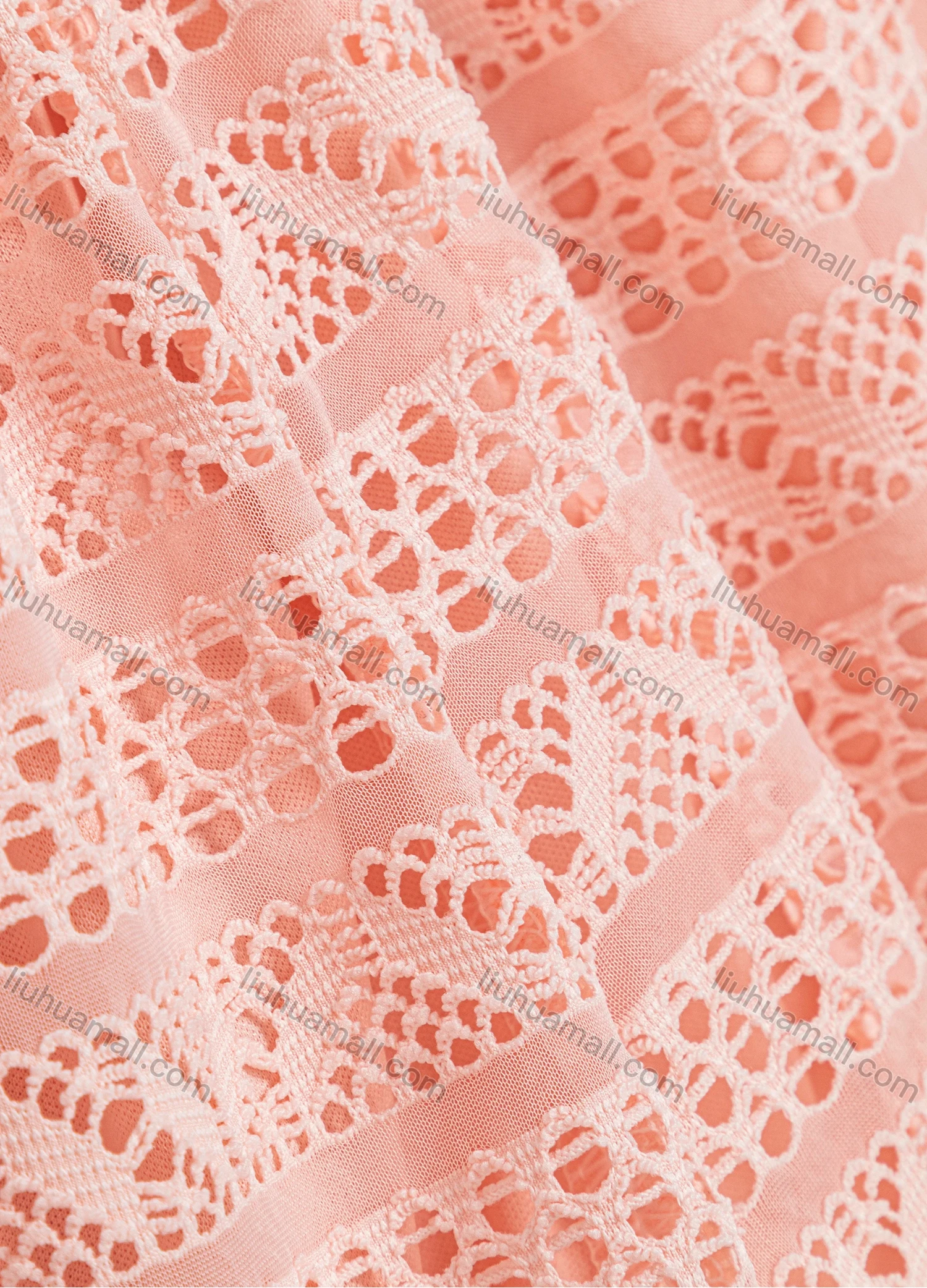 Wholesale Women's Elastic Waist Chevron Crochet Embroidery Lace Hollow Out Plain Shorts - Liuhuamall