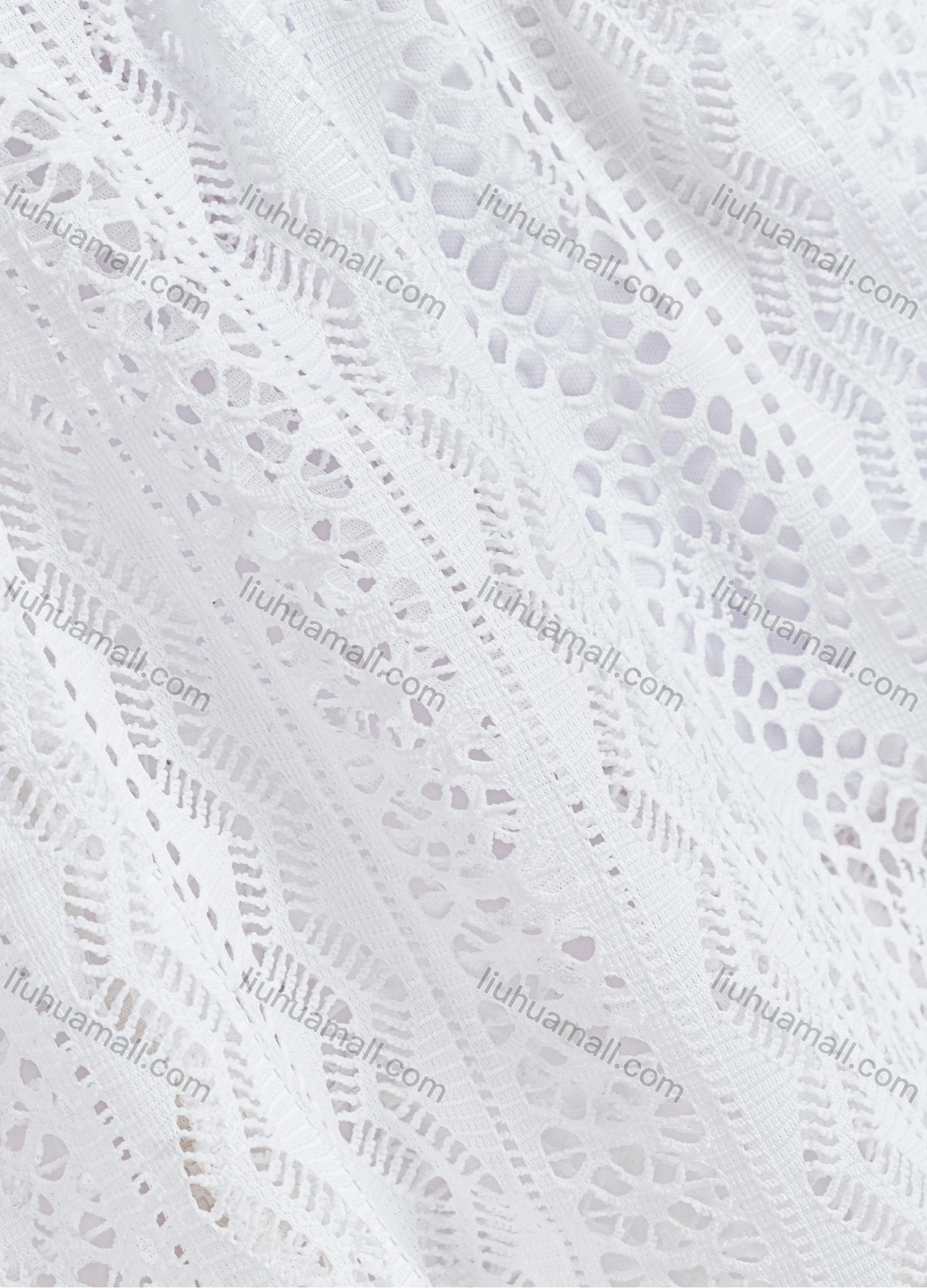 Wholesale Women's Vacation Embroidery Lace Hollow Out Plain Elastic Waist Shorts - Liuhuamall